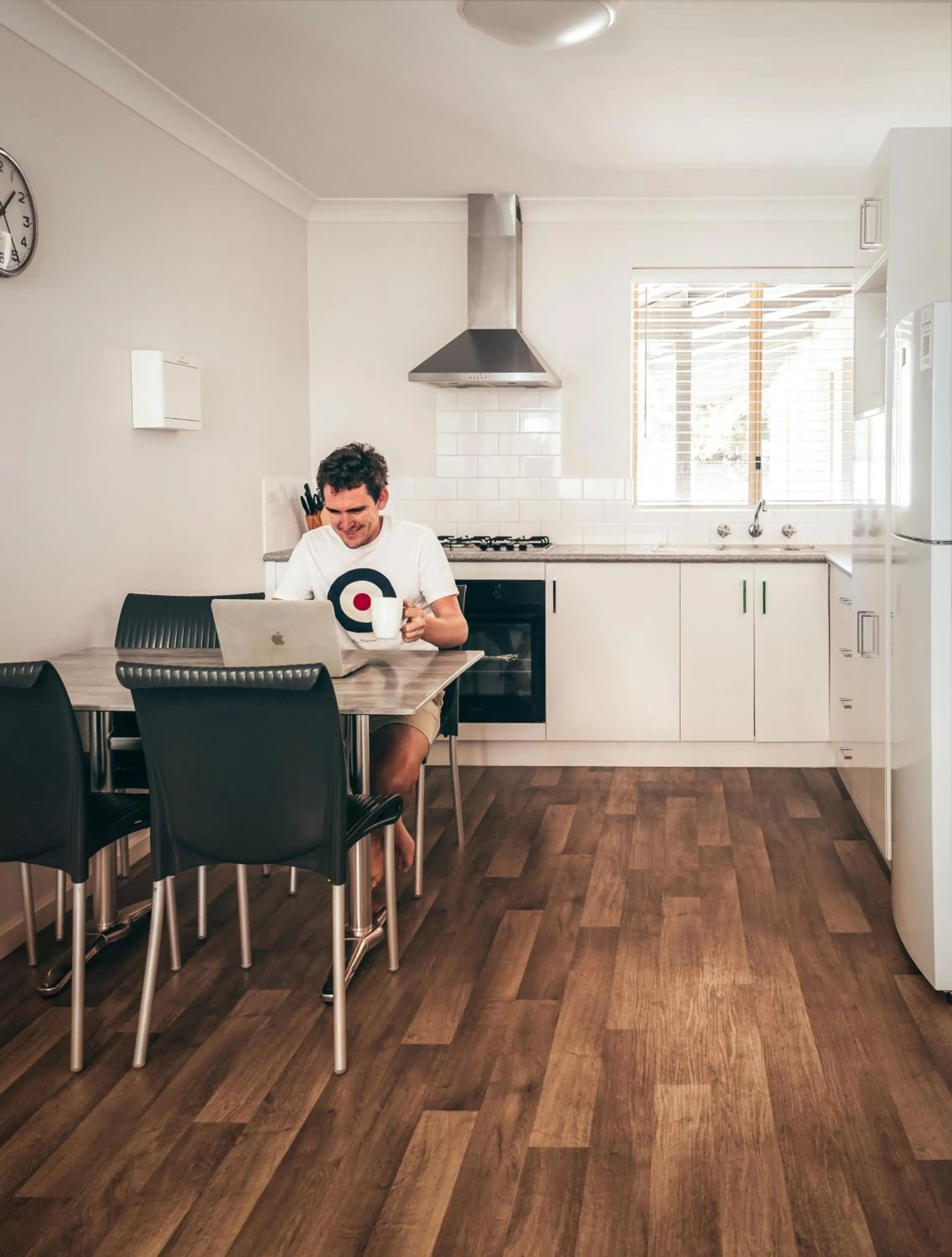 kitchen in Esperance Bay Holiday Park