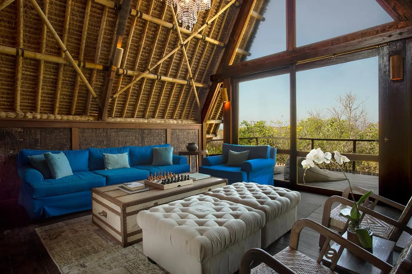 Patio in Jeeva Beloam Beach Camp