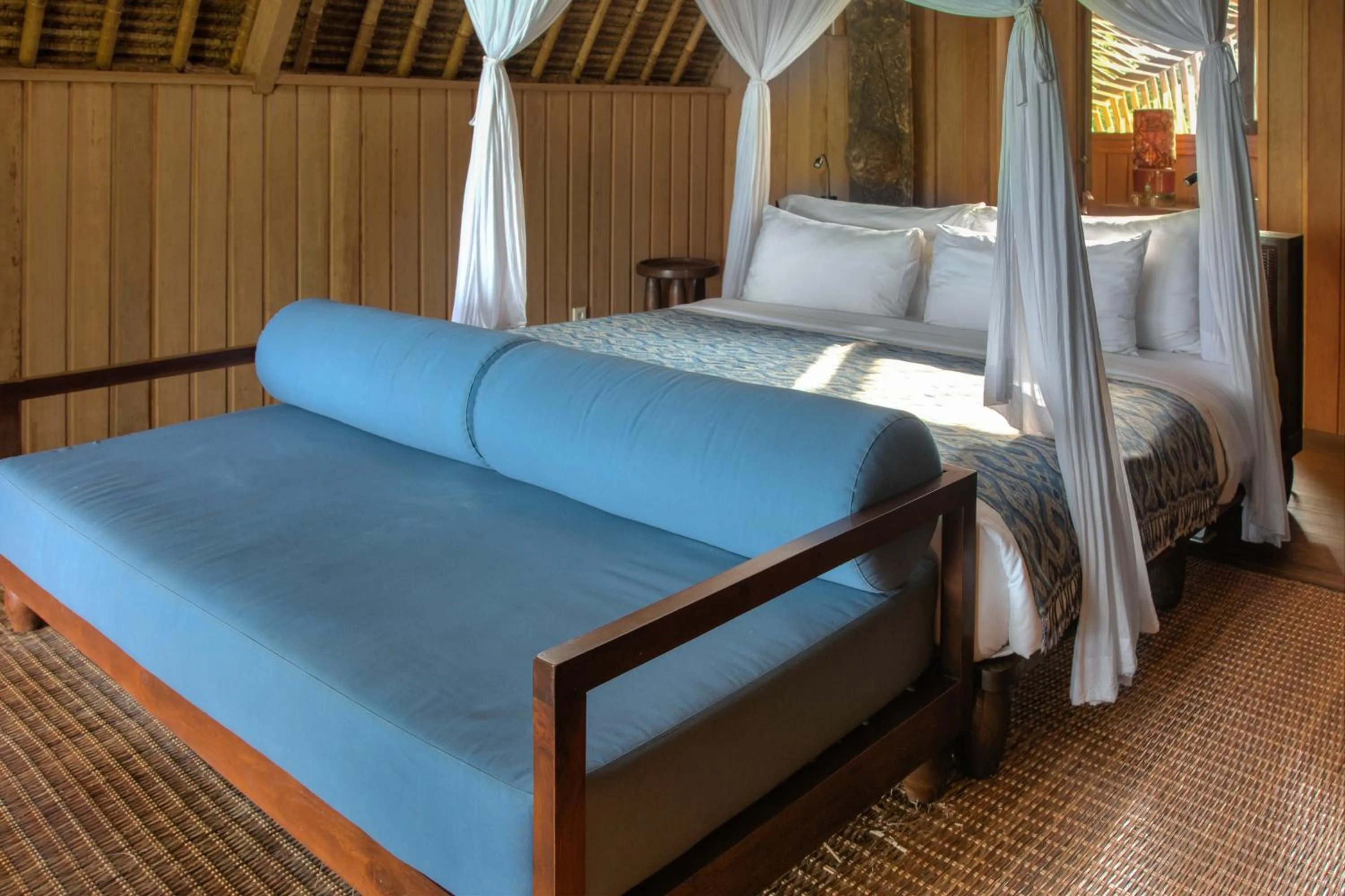 Bed in Jeeva Beloam Beach Camp