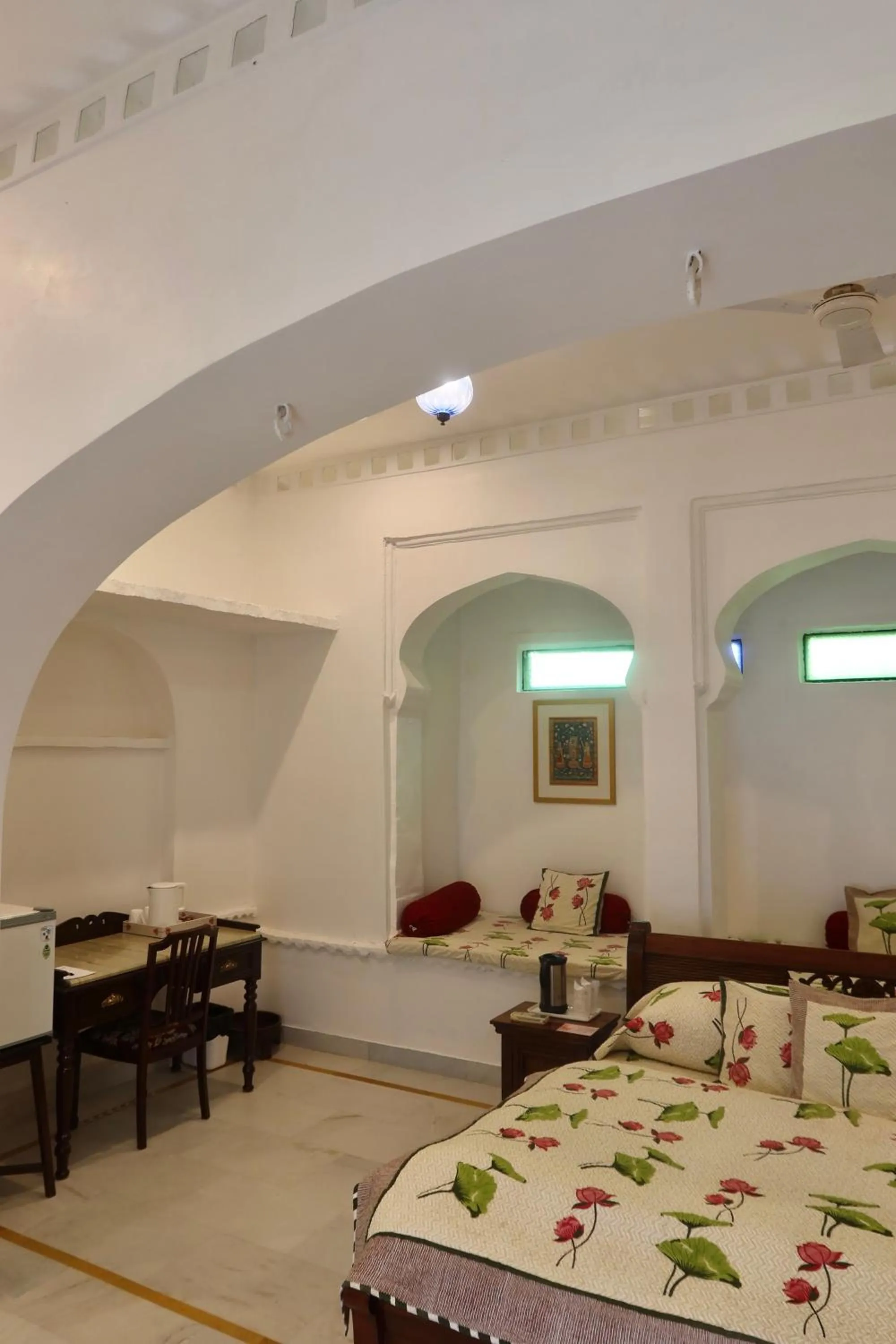 Bedroom, Bed in Dev Niwas - Heritage Hotel