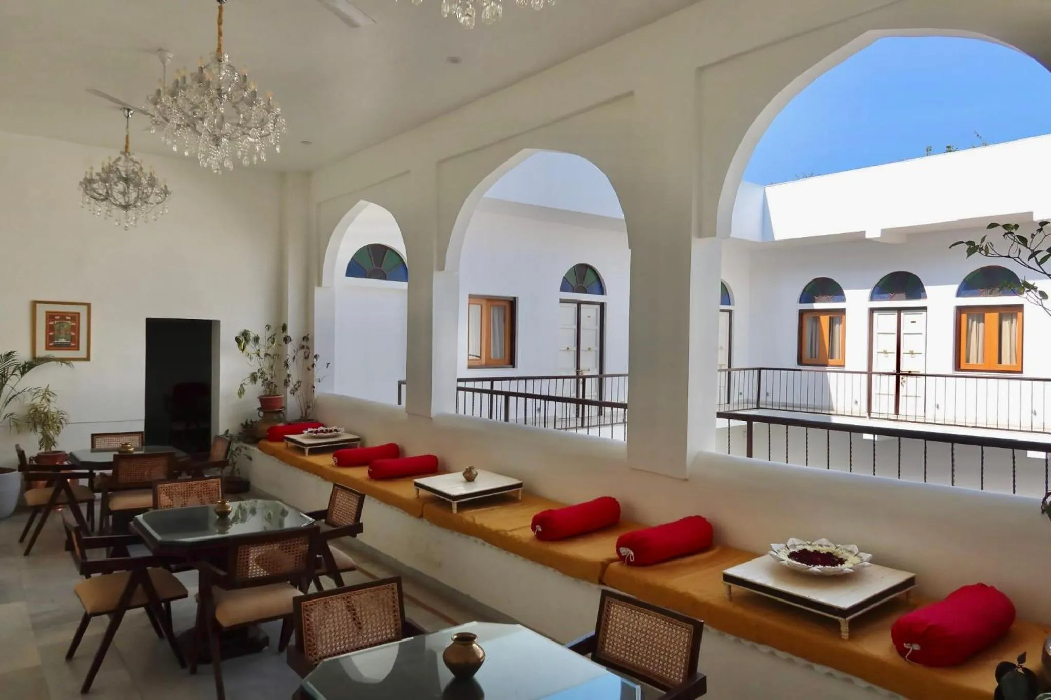 Seating area in Dev Niwas - Heritage Hotel