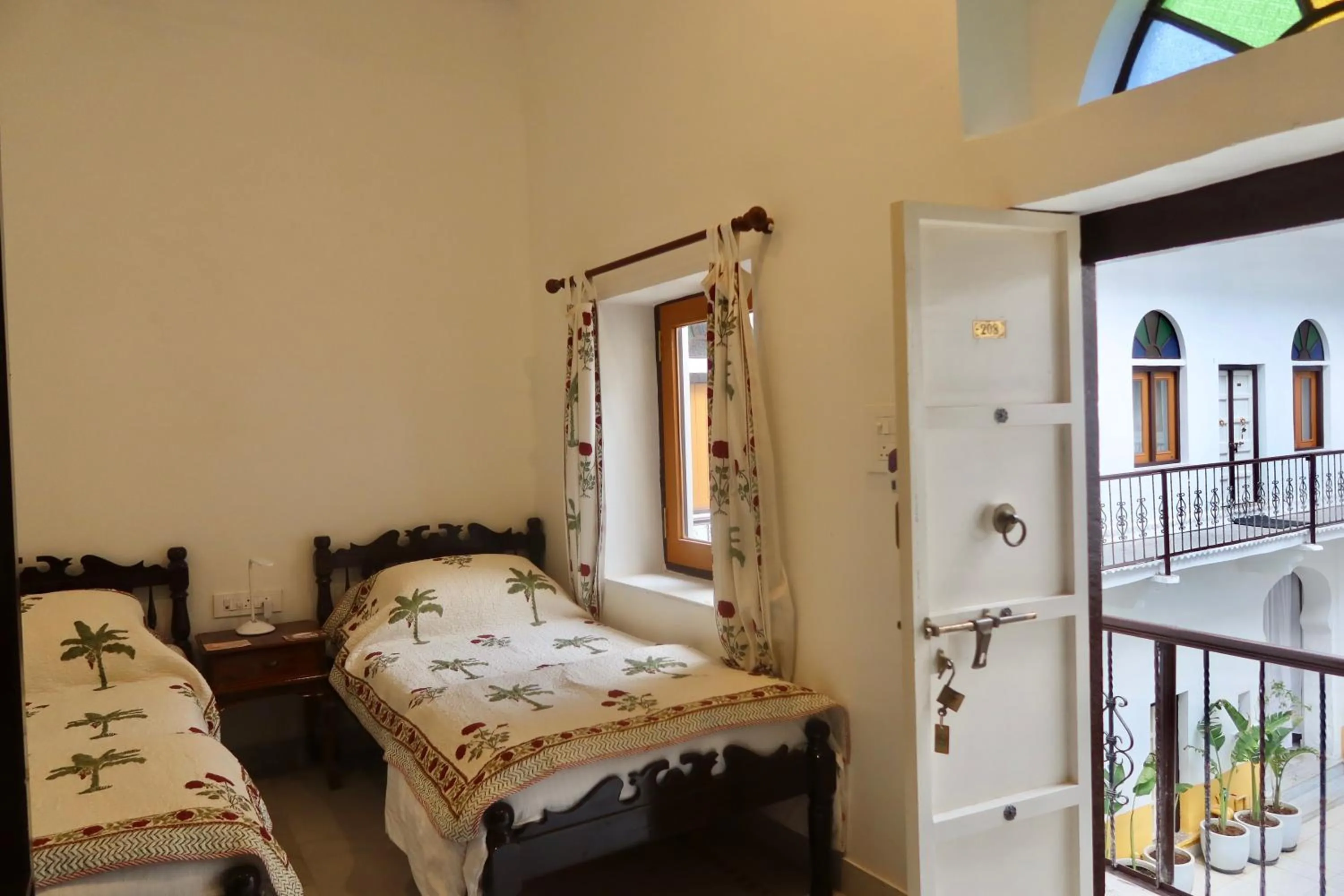 View (from property/room), Bed in Dev Niwas - Heritage Hotel