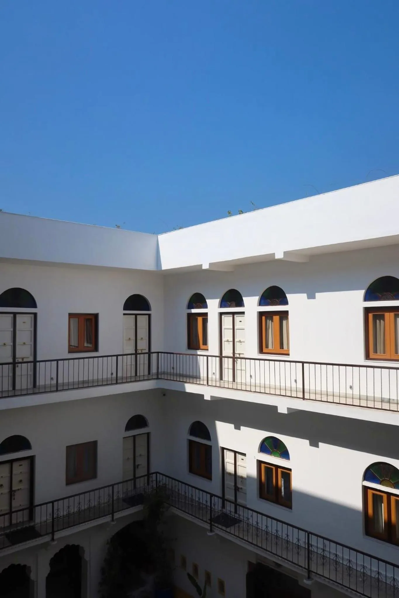 Inner courtyard view in Dev Niwas - Heritage Hotel