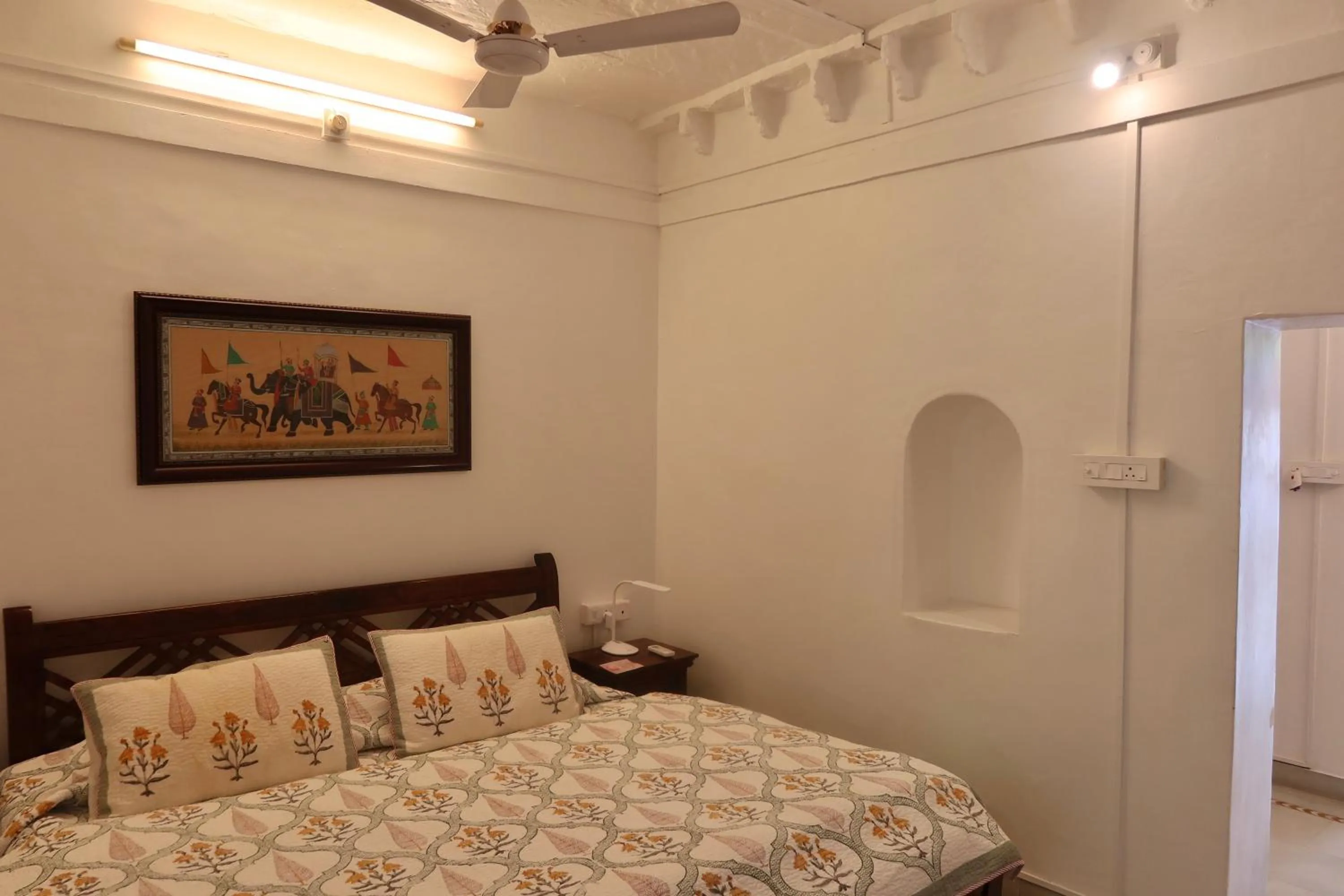 Bedroom, Bed in Dev Niwas - Heritage Hotel