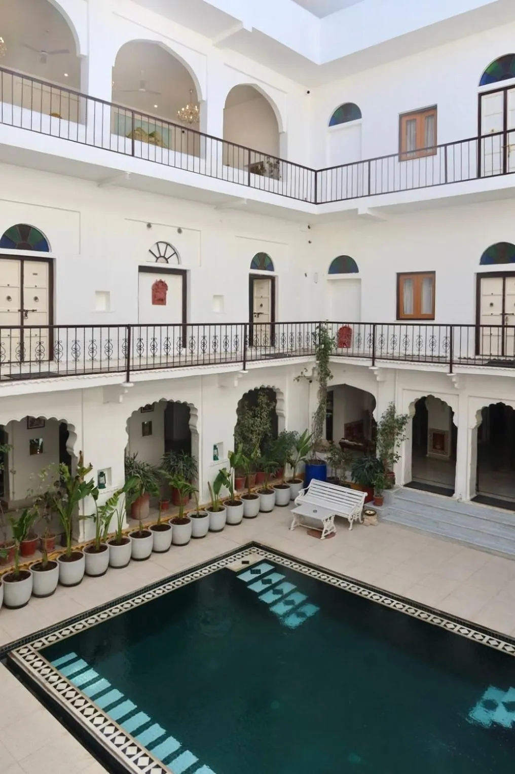 Swimming pool in Dev Niwas - Heritage Hotel