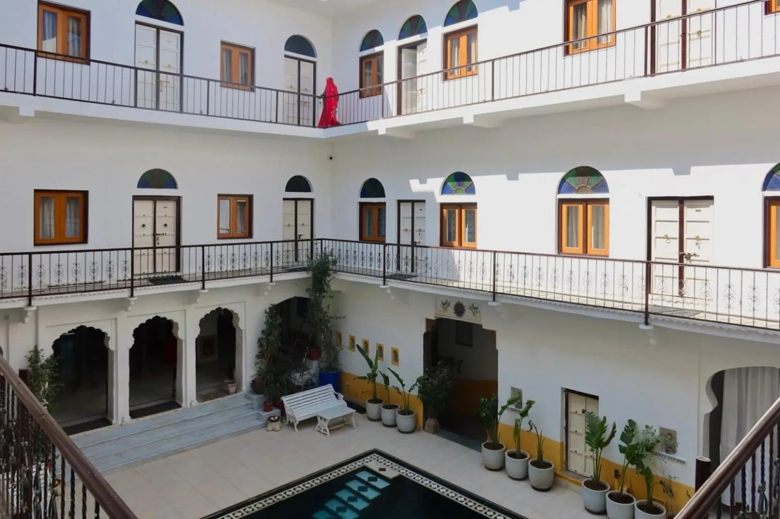 Pool view in Dev Niwas - Heritage Hotel