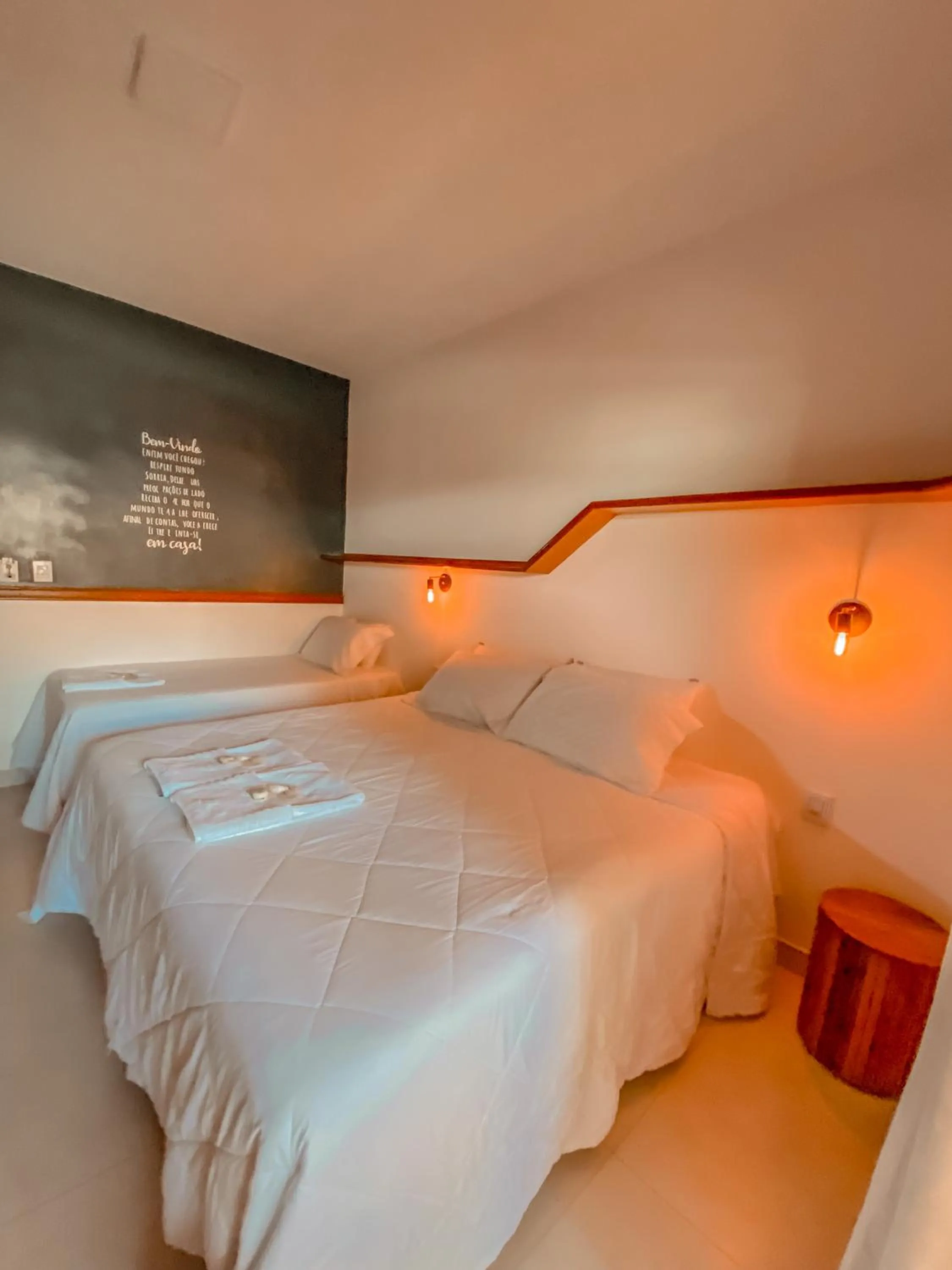 Photo of the whole room, Bed in Pousada Quintal da Lua