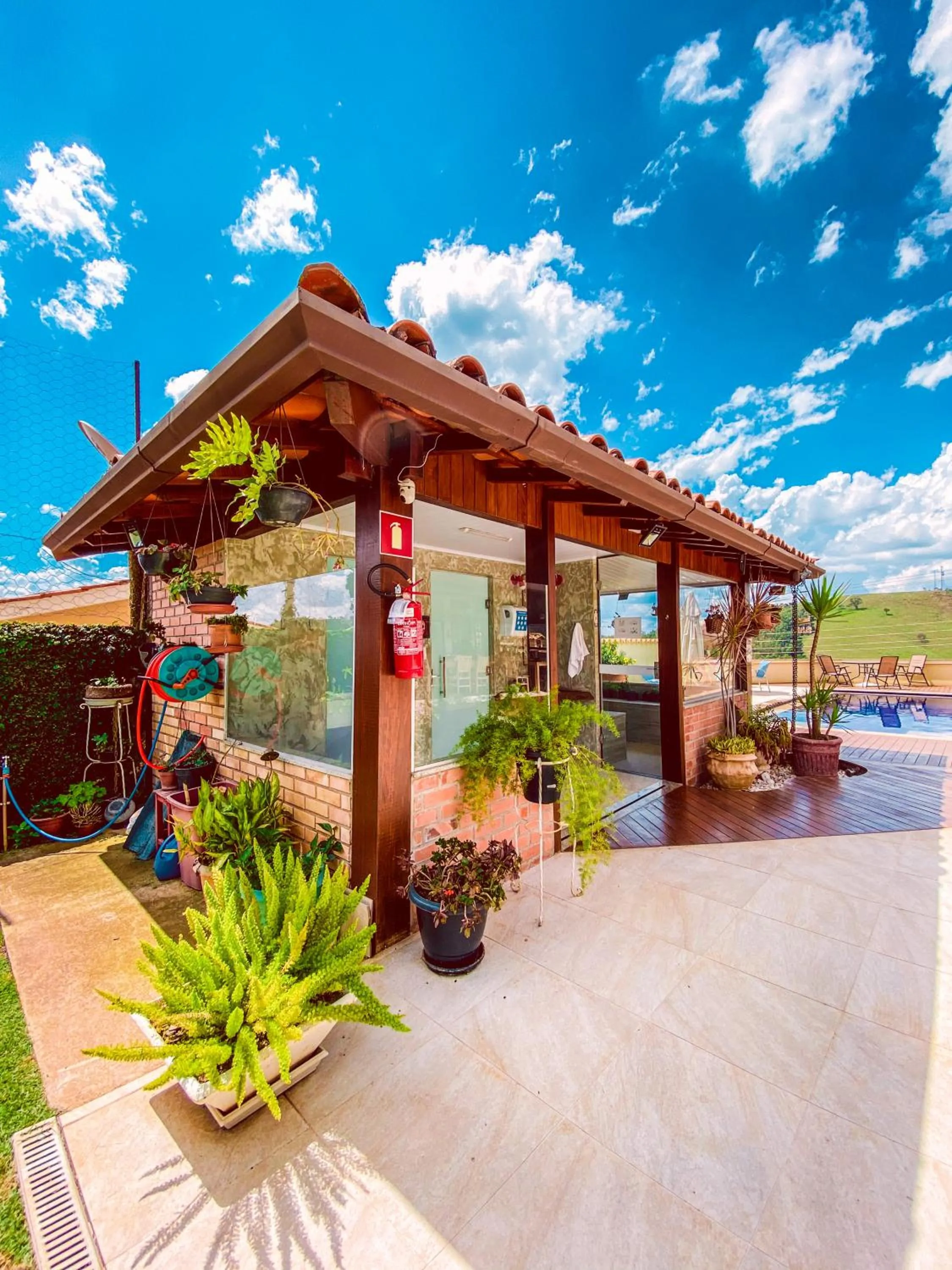 Sauna in Pousada Quintal da Lua