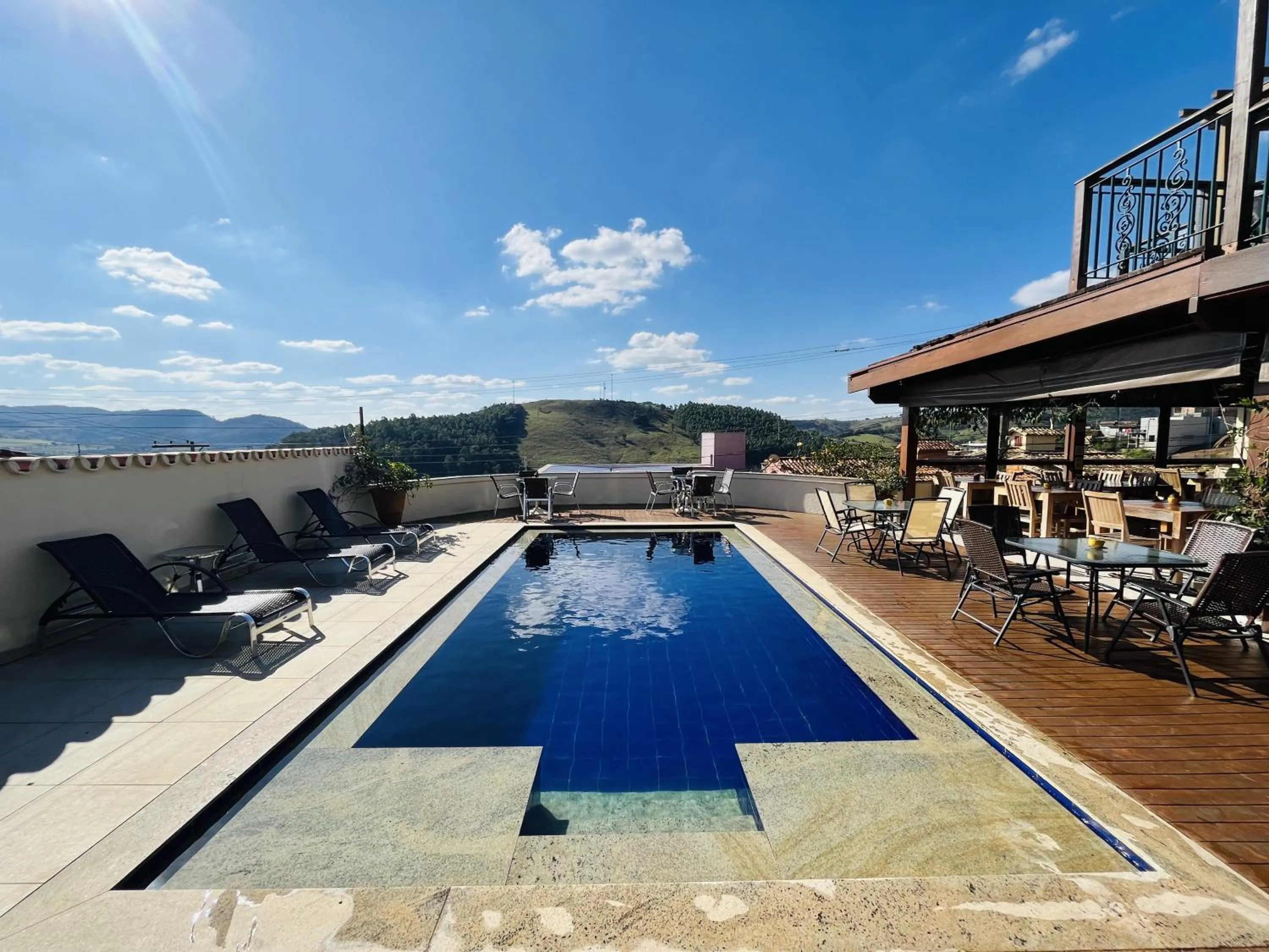 Swimming pool in Pousada Quintal da Lua