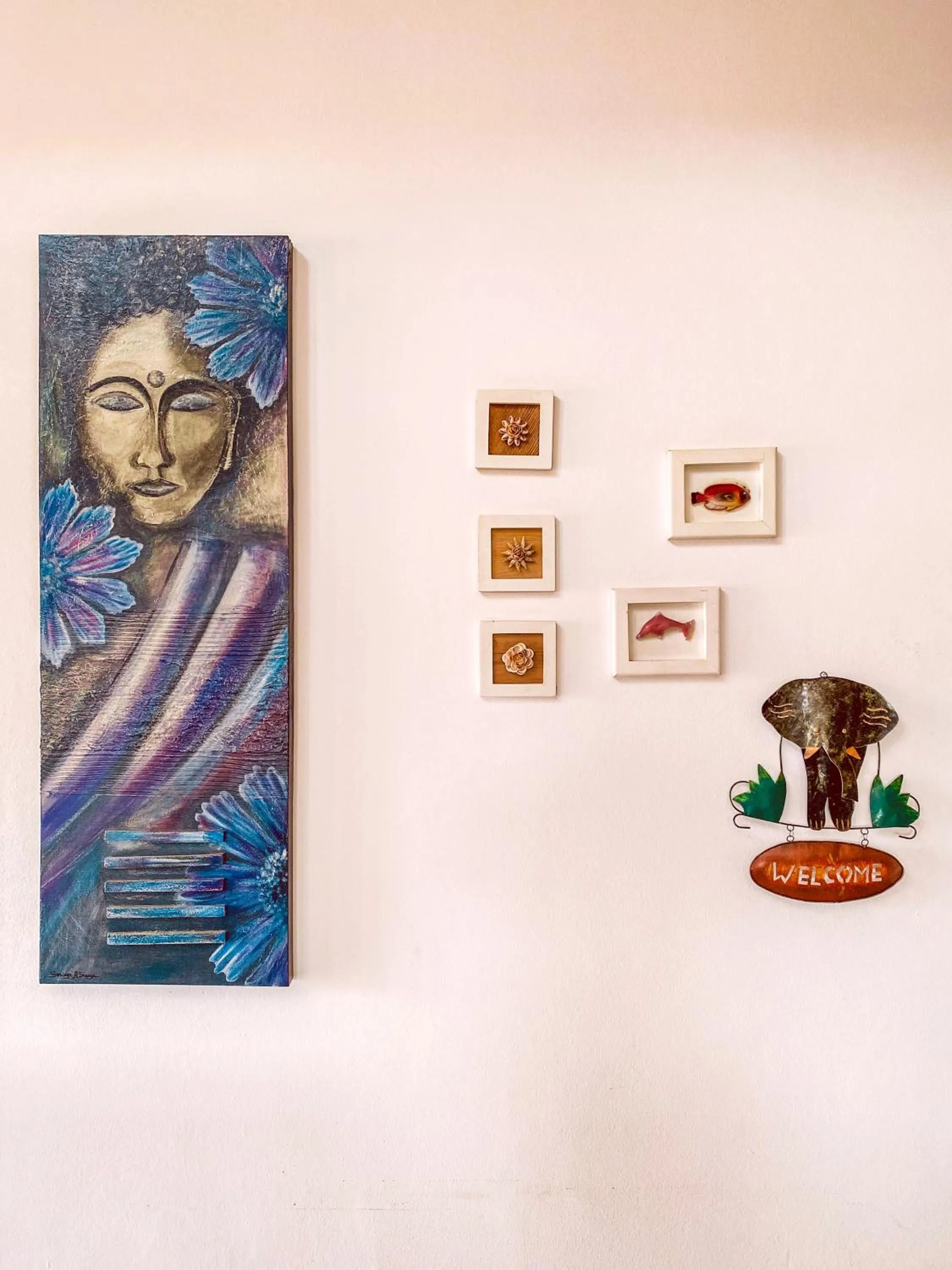 Decorative detail in Pousada Quintal da Lua