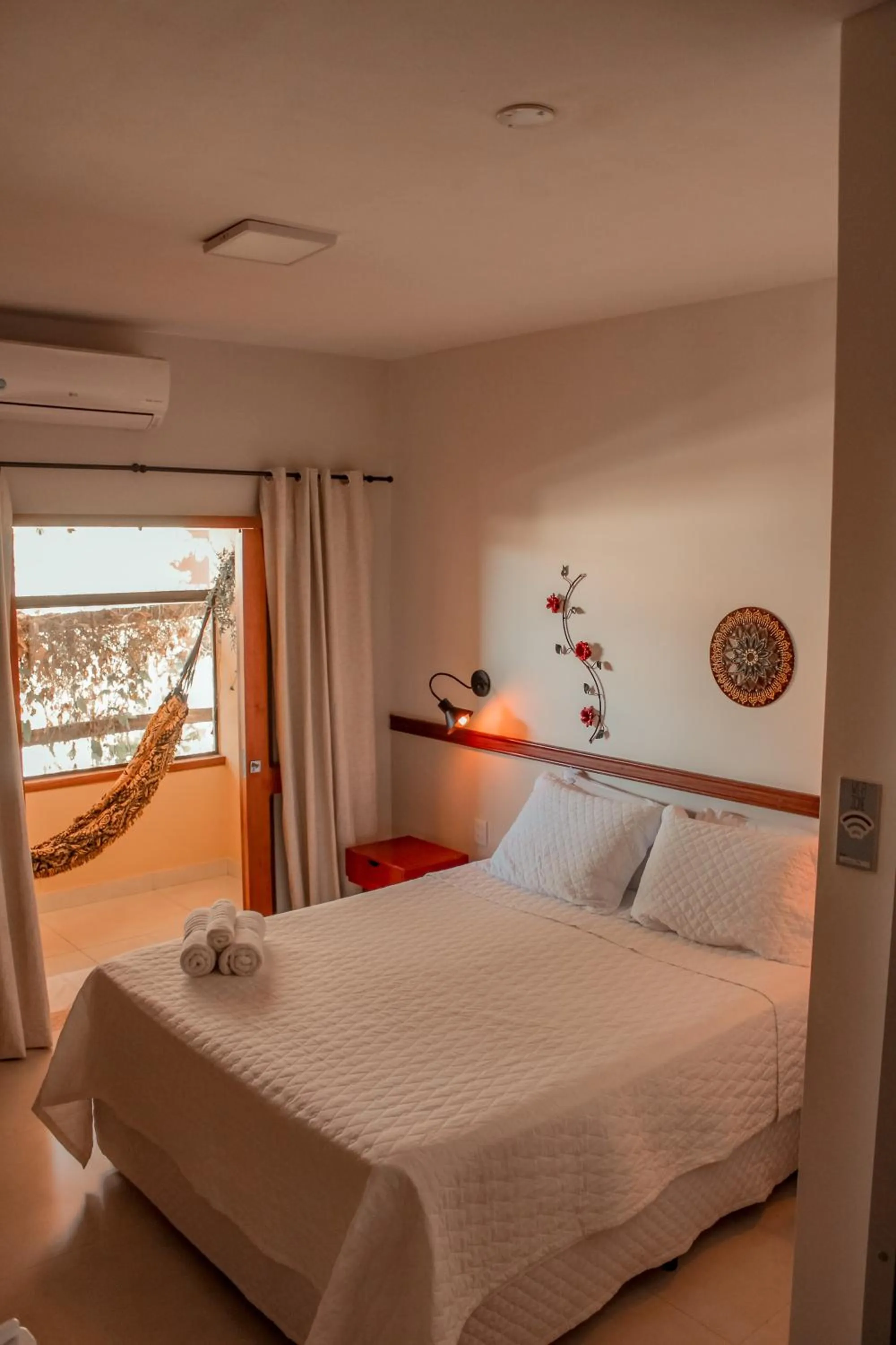 Photo of the whole room, Bed in Pousada Quintal da Lua