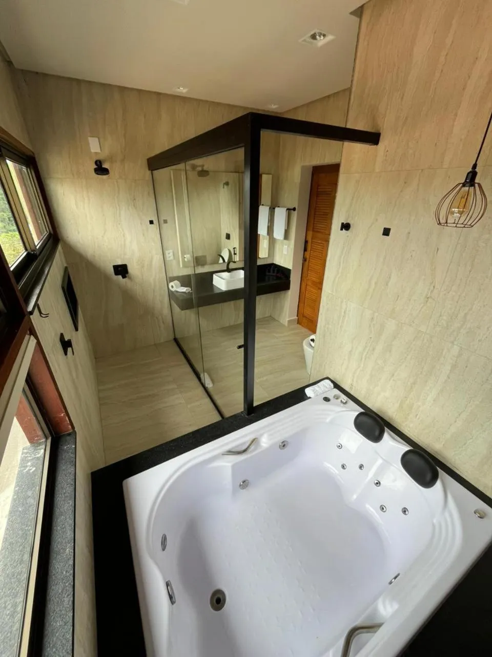 Bed in Pousada Quintal da Lua