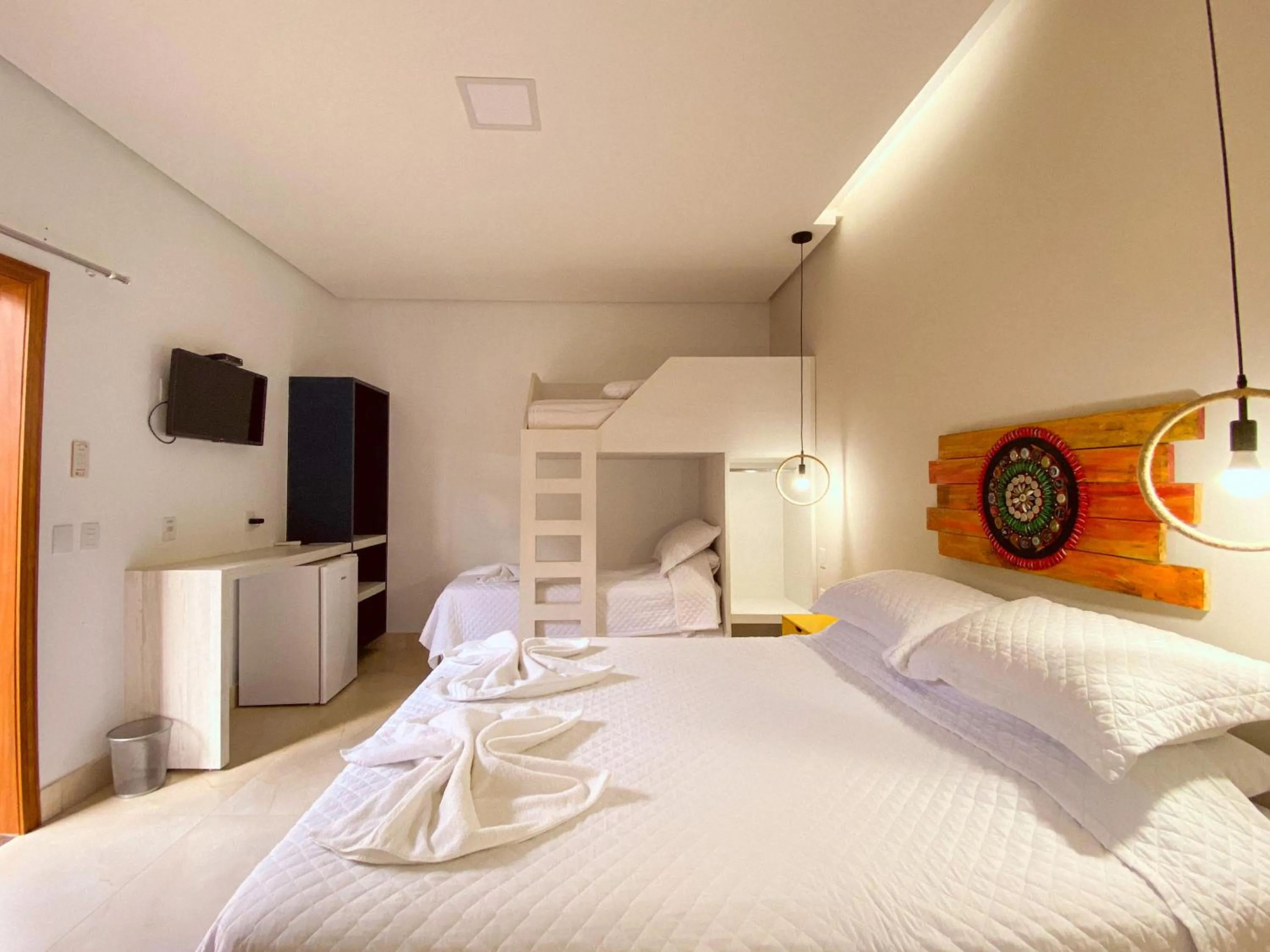 Bedroom, Bed in Pousada Quintal da Lua