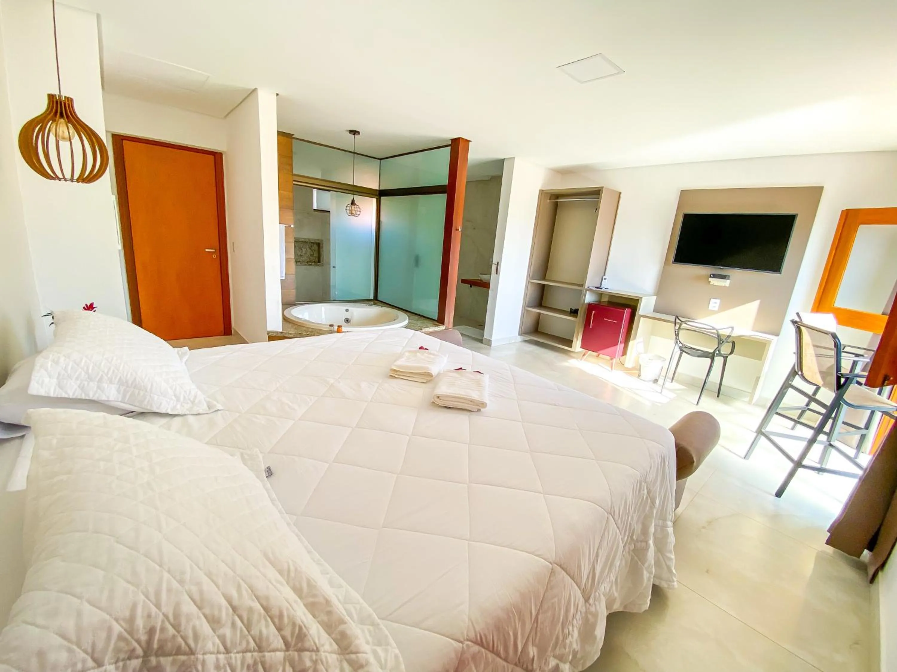 Photo of the whole room, Bed in Pousada Quintal da Lua