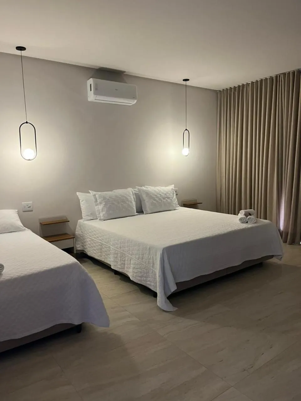 Bed in Pousada Quintal da Lua