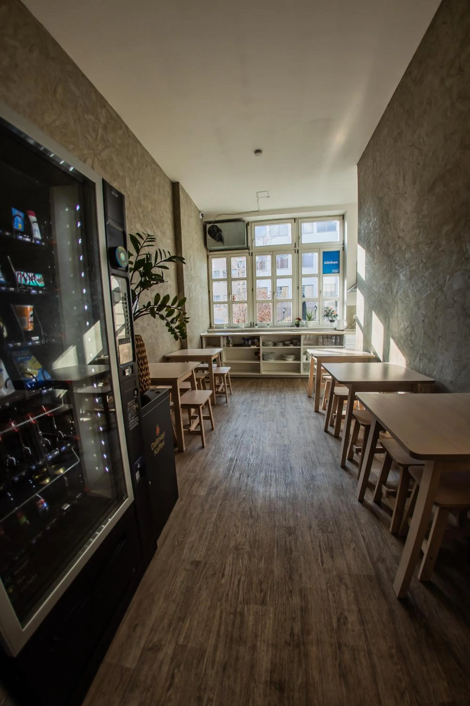 Communal kitchen in Wellness Rooms Central