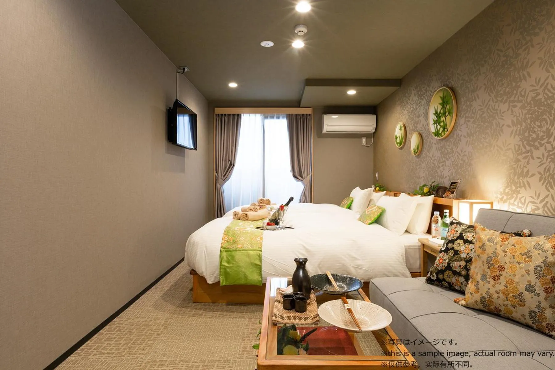 Living room, Bed in Stay SAKURA Kyoto Gion North