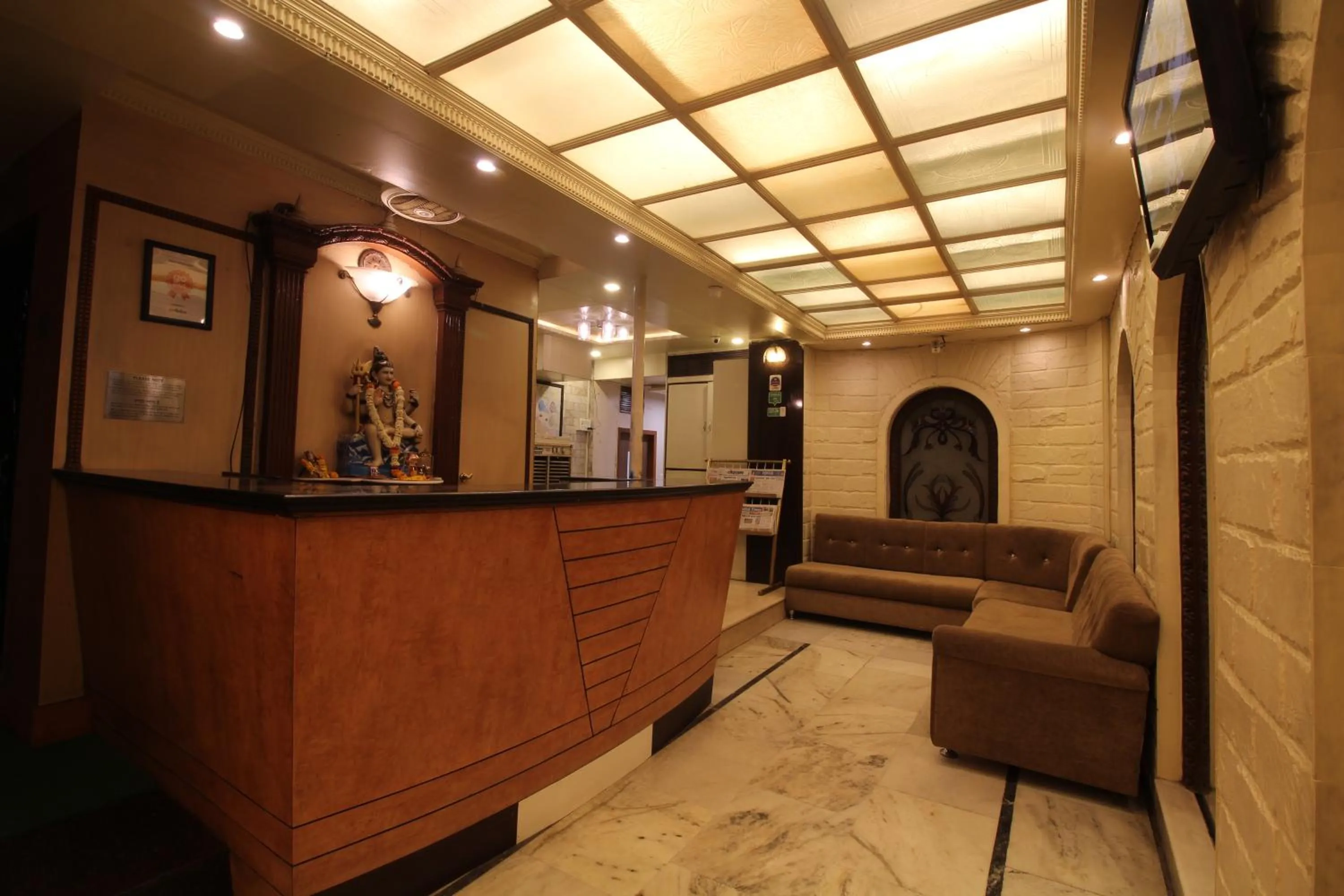 Lobby or reception in Hotel Shivkrupa