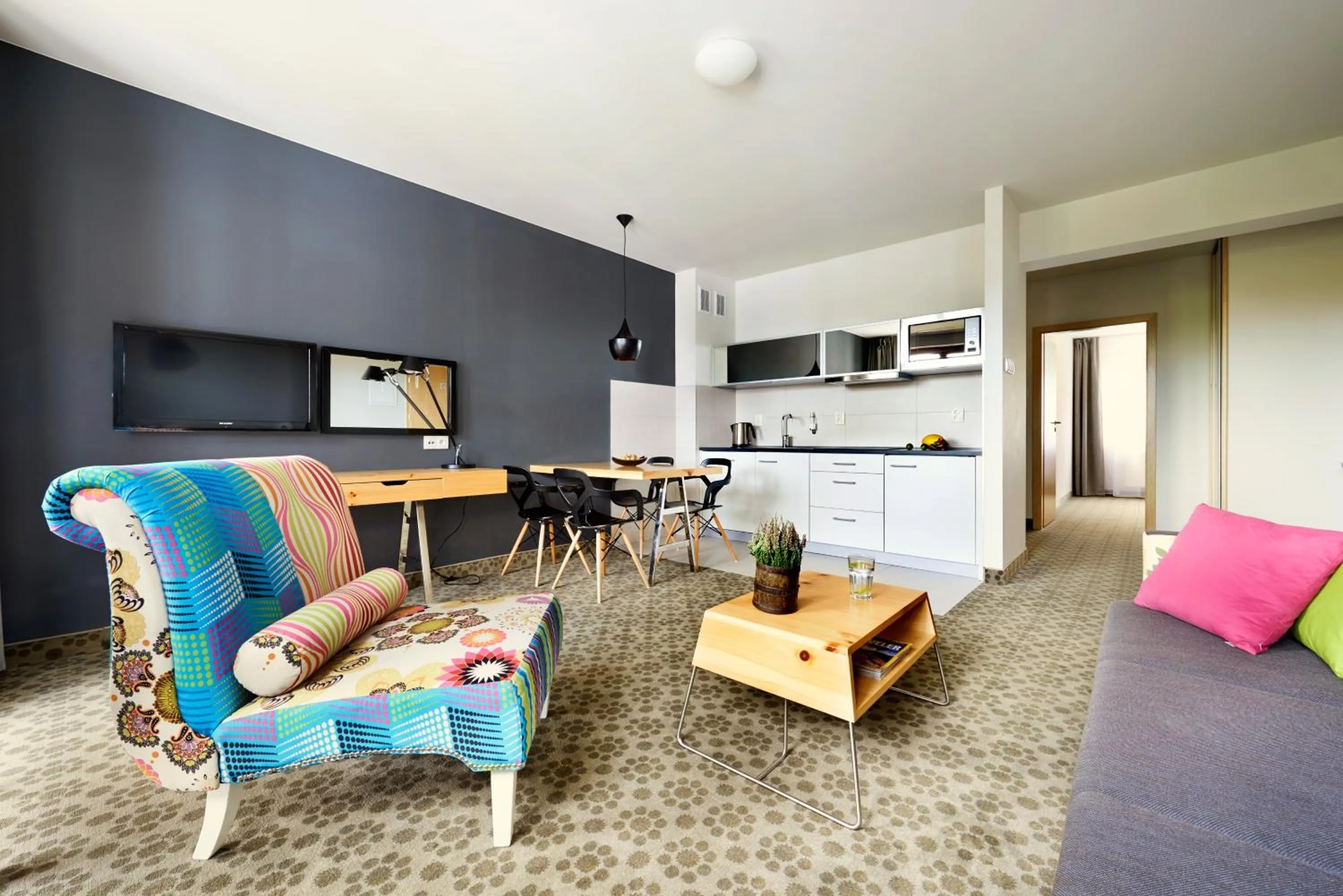 Kitchen or kitchenette in Aparthotel Cristal Resort Szklarska Poręba by Zdrojowa