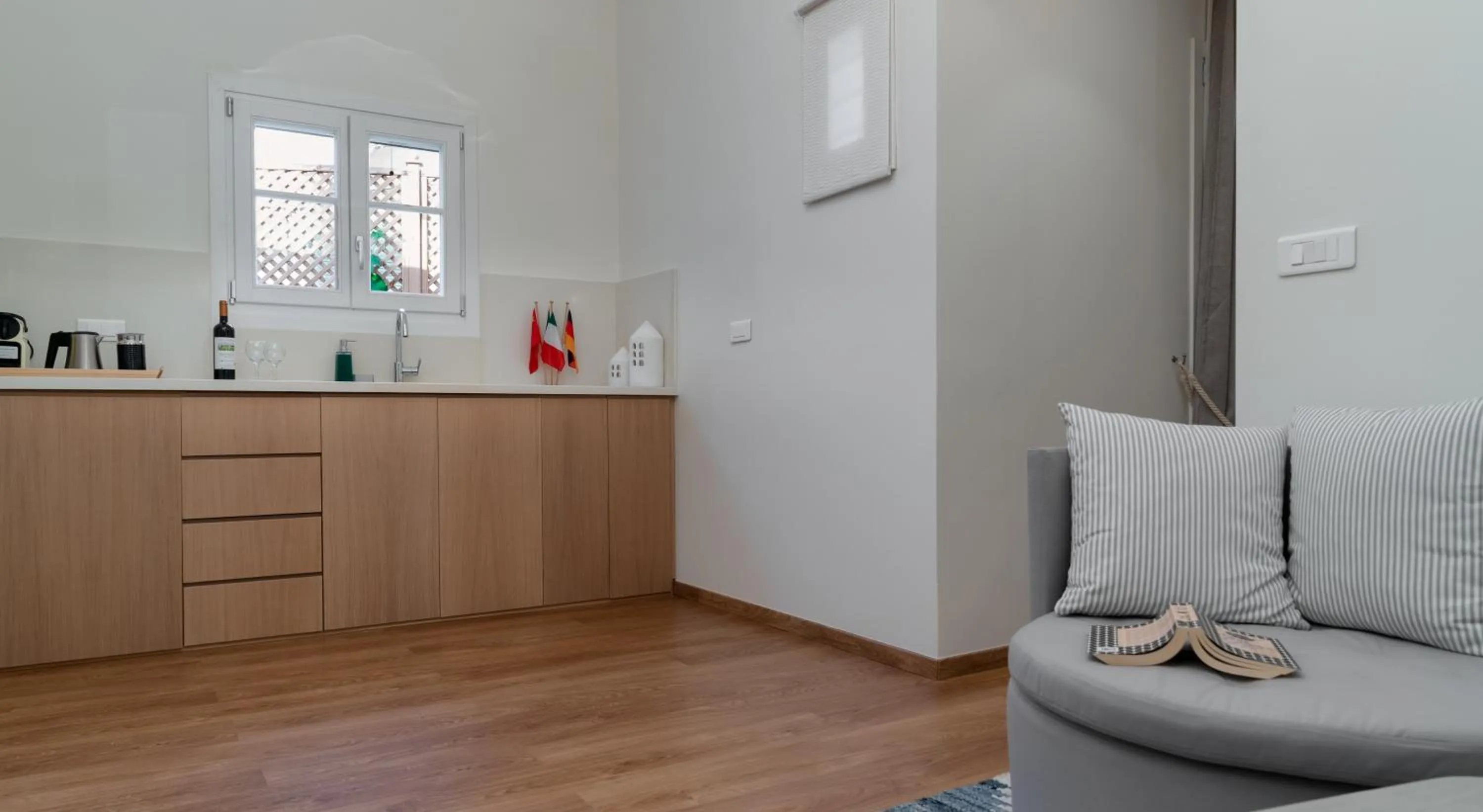 Kitchen or kitchenette in Porto Vecchio Luxury Suites