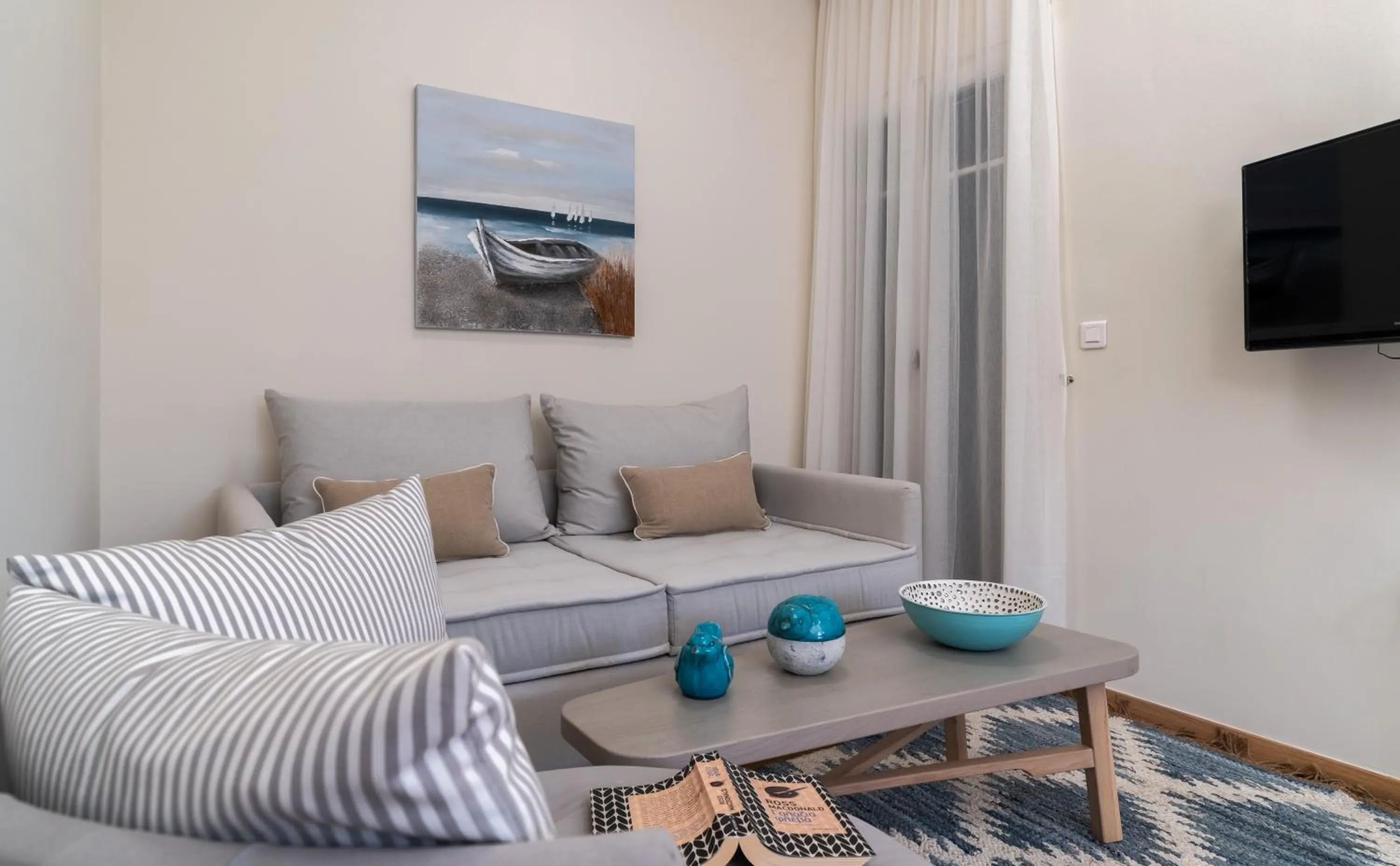 Living room in Porto Vecchio Luxury Suites