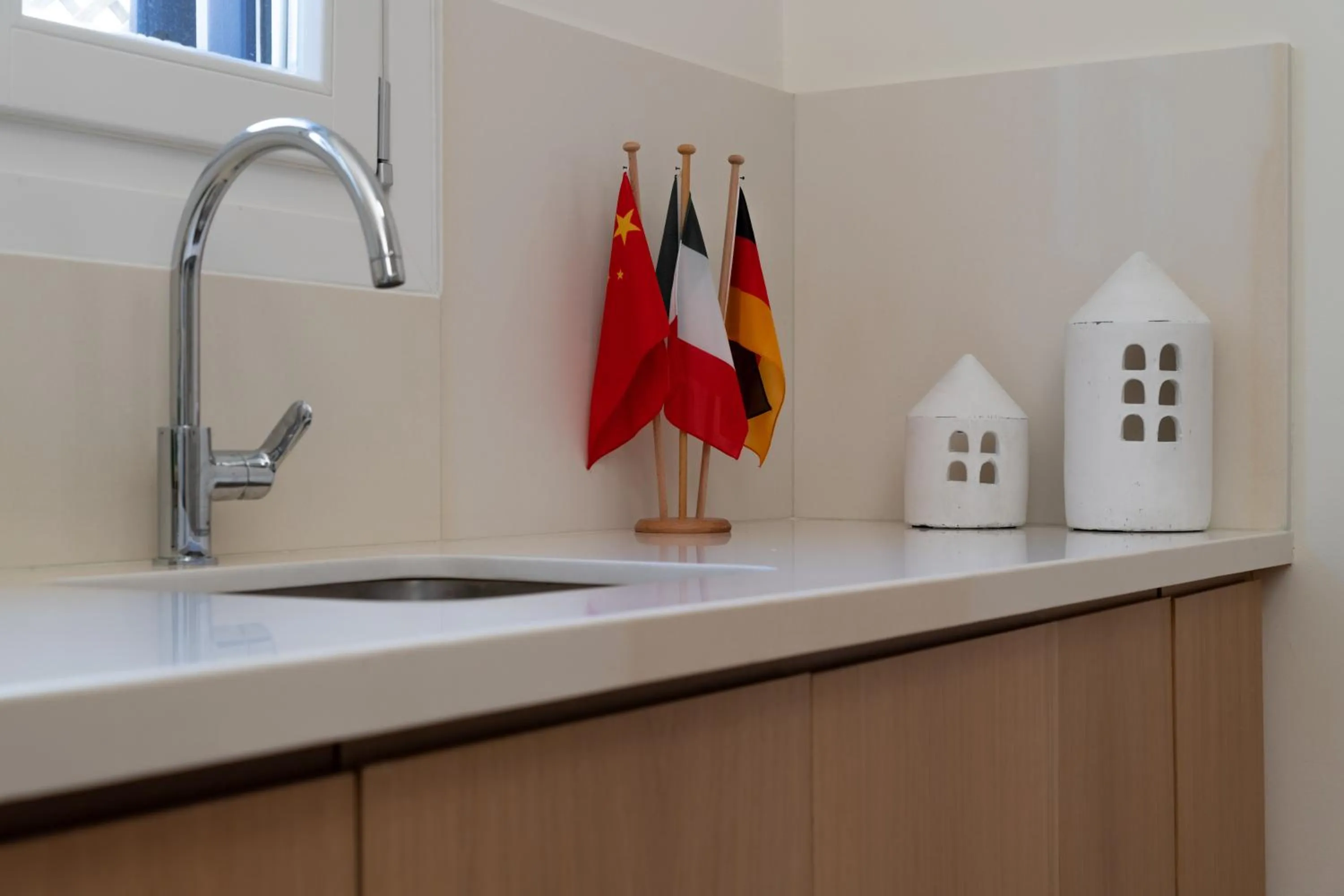 Kitchen or kitchenette in Porto Vecchio Luxury Suites