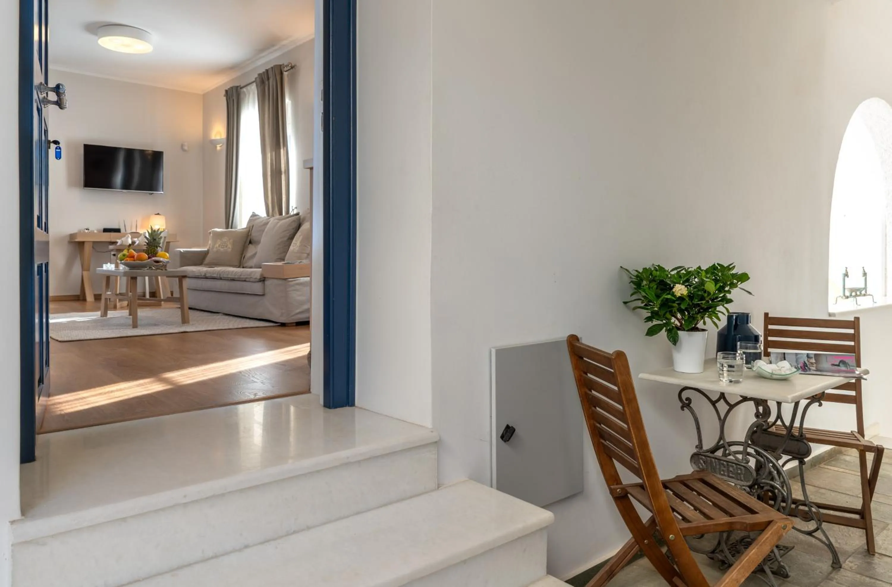 Living room in Porto Vecchio Luxury Suites