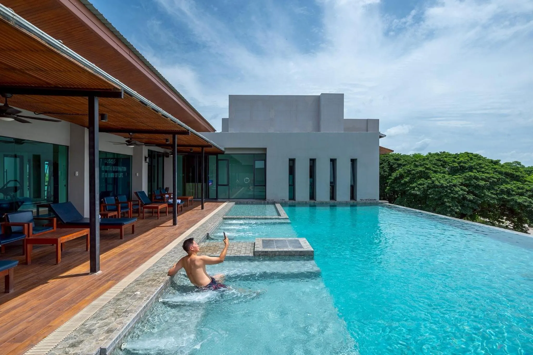 Pool view in The Cavalli Casa Resort