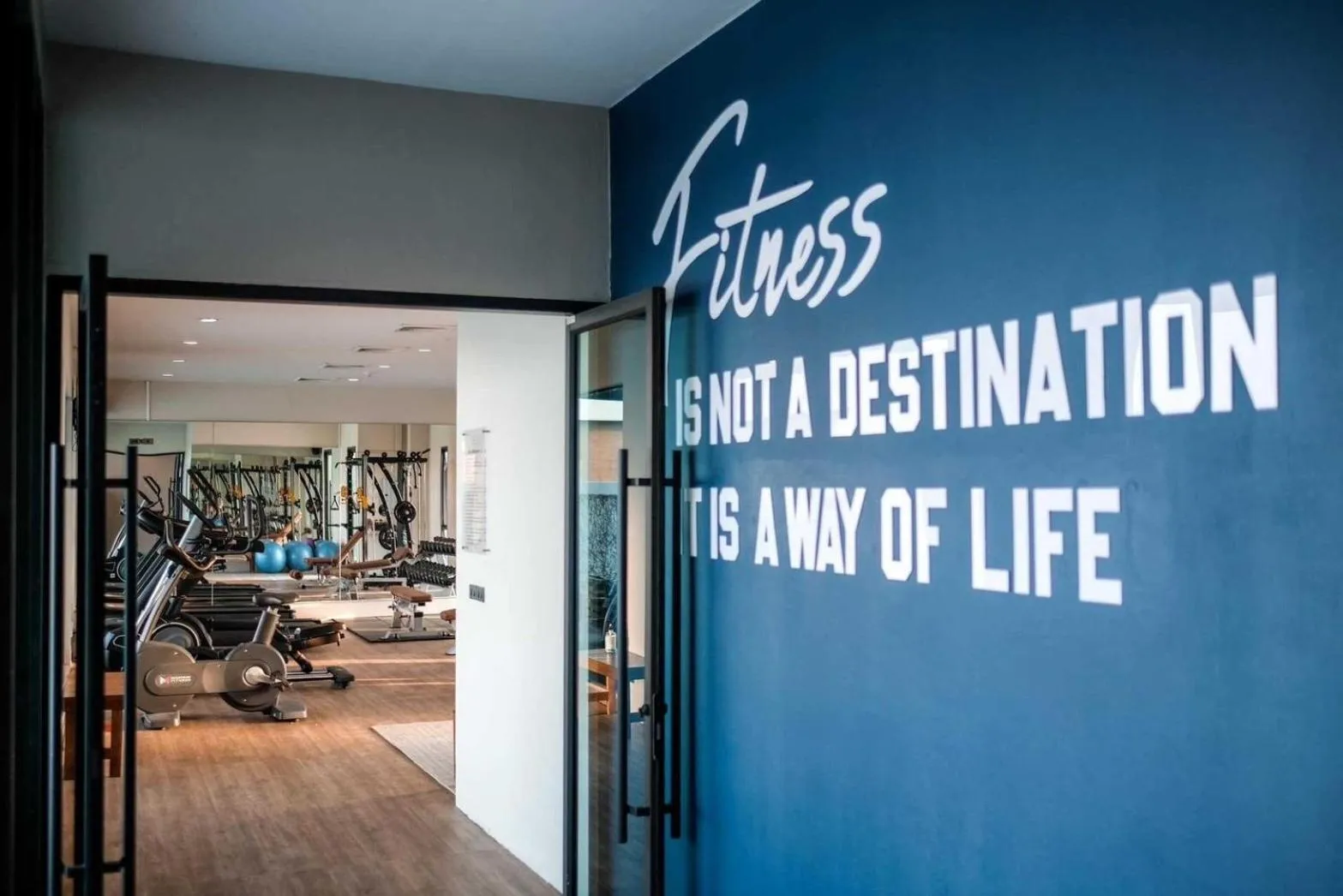 Fitness centre/facilities in The Cavalli Casa Resort