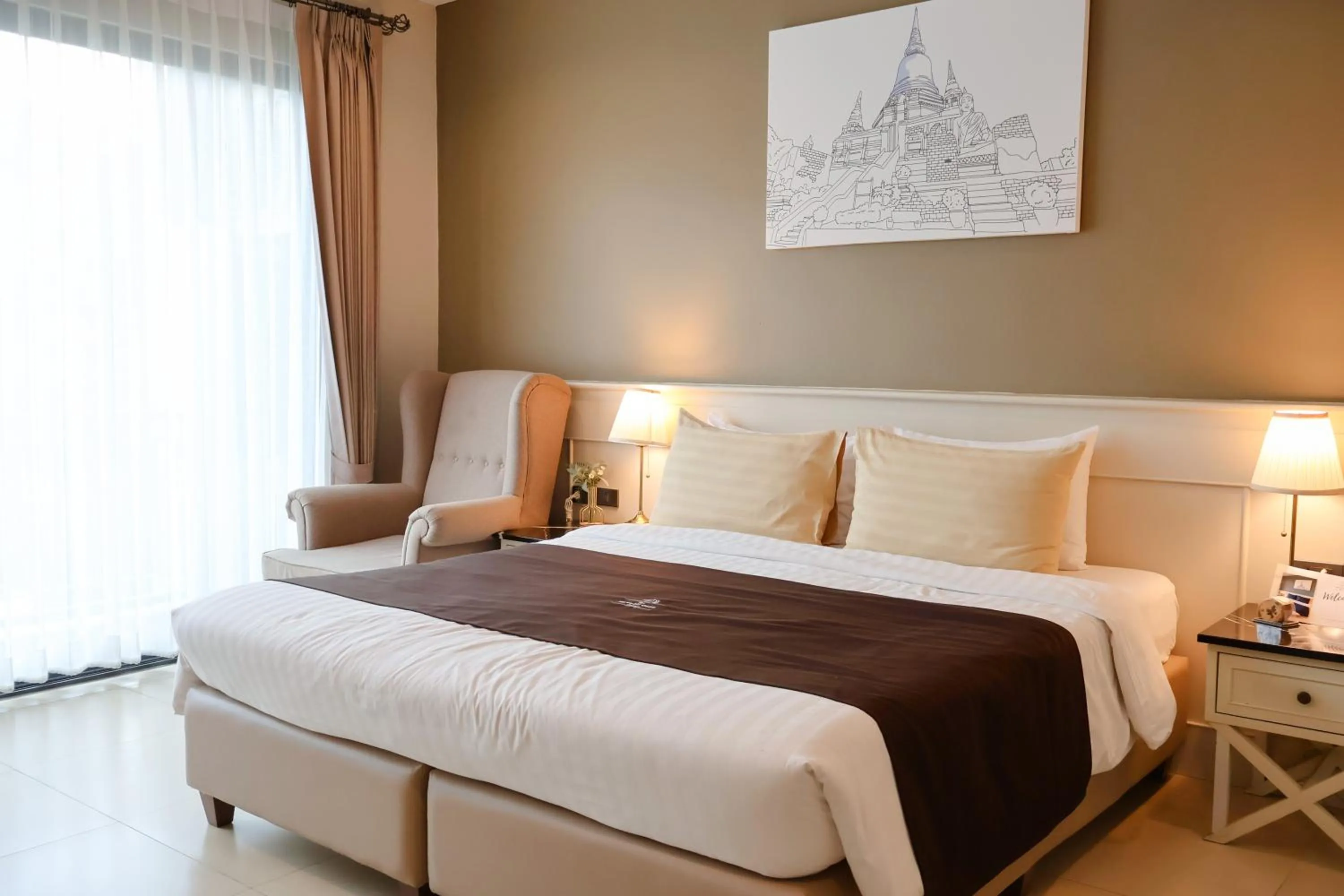 Bed in The Cavalli Casa Resort