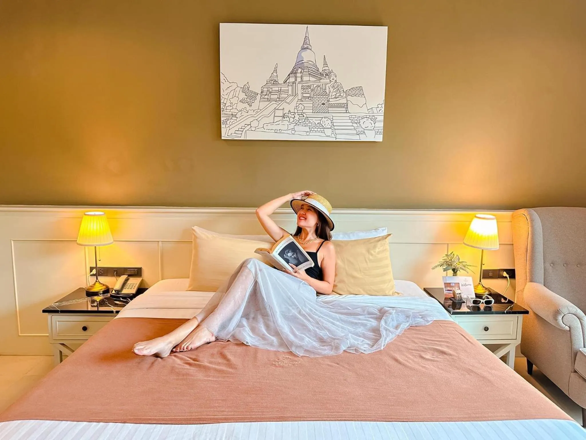 Bed in The Cavalli Casa Resort