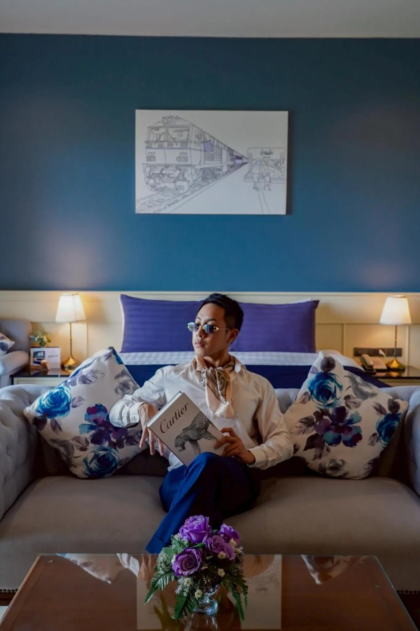 Bed in The Cavalli Casa Resort