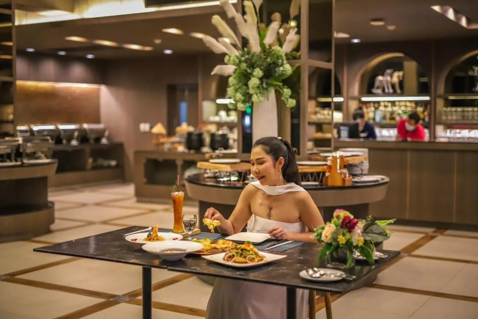 Food in The Cavalli Casa Resort