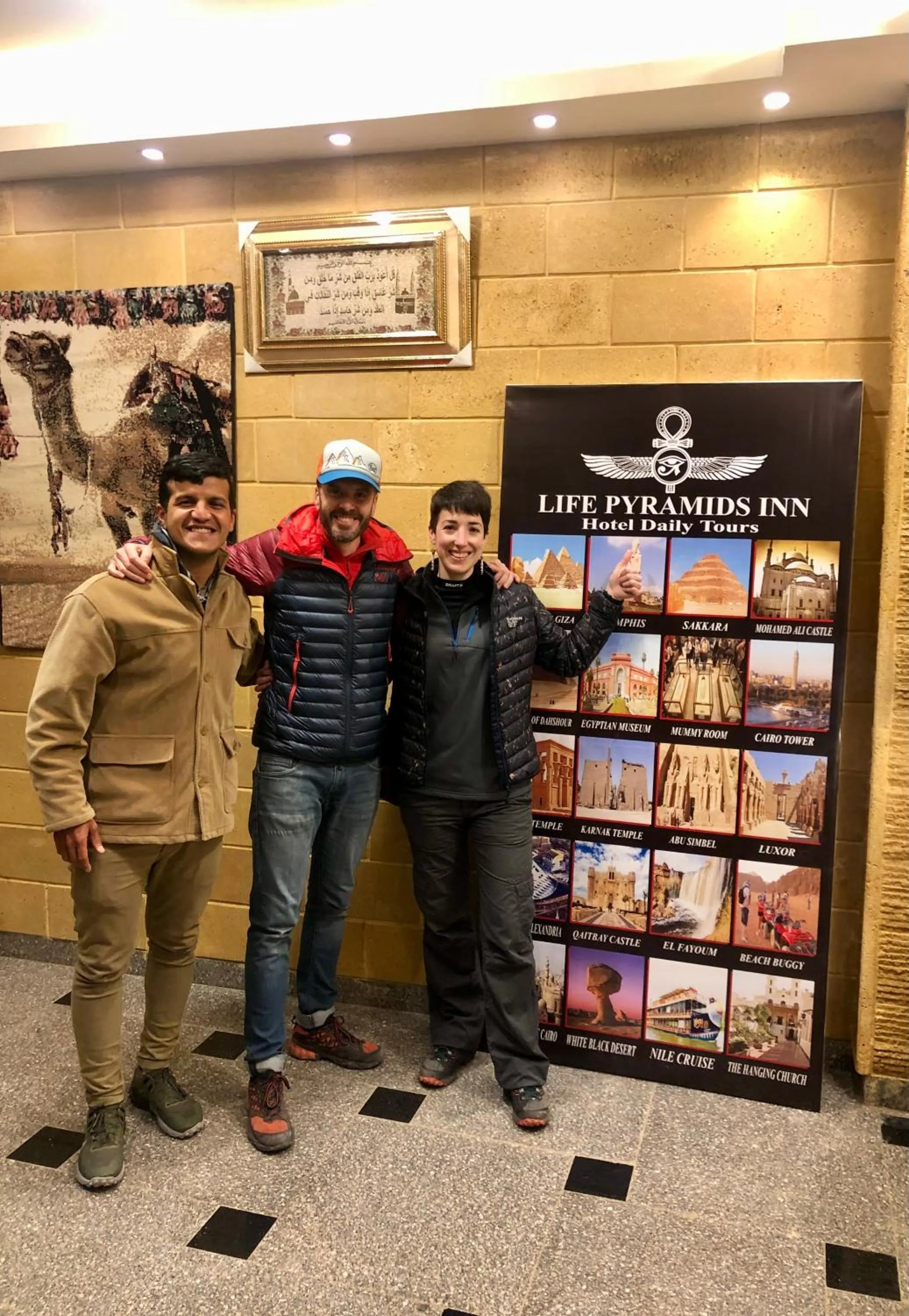 group of guests in Life Pyramids Inn