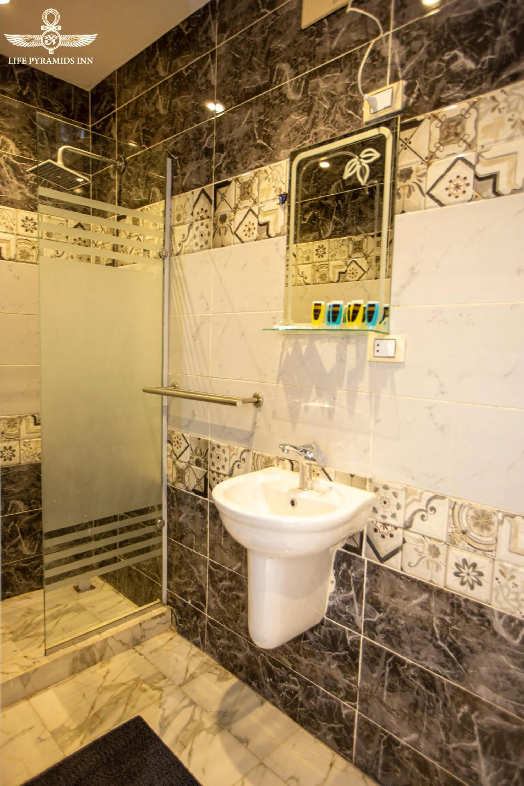 Toilet in Life Pyramids Inn