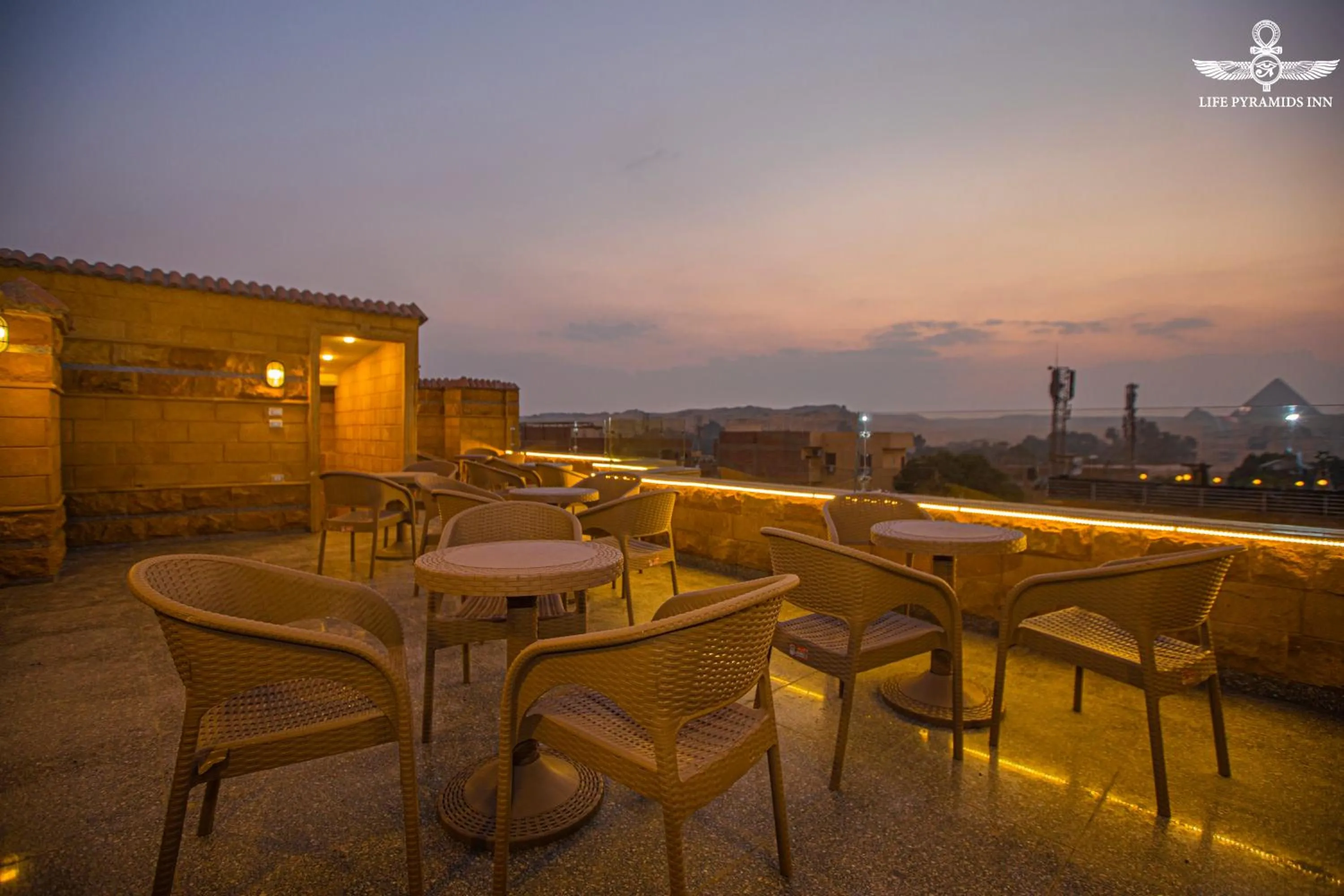 Lounge or bar in Life Pyramids Inn