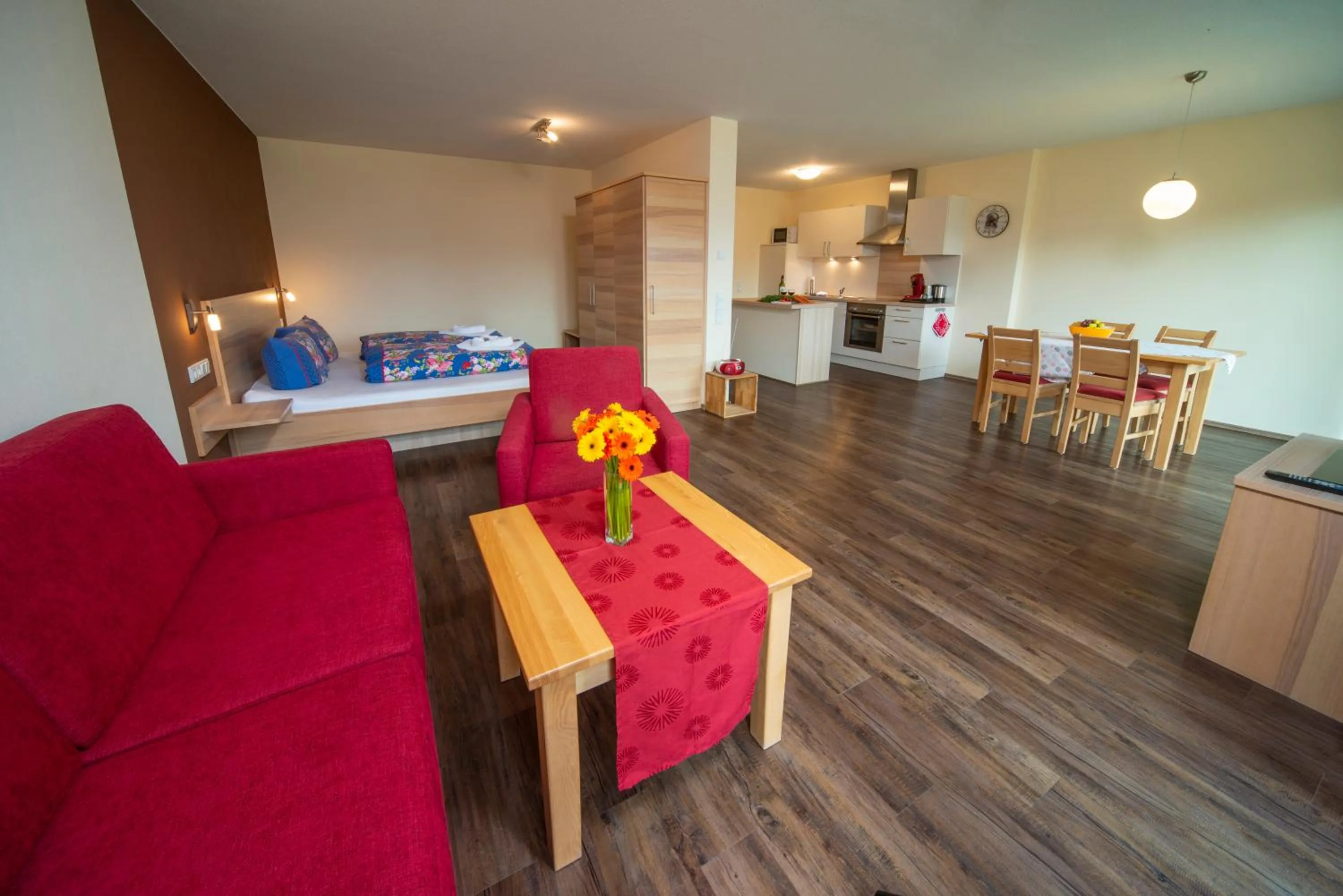 Kitchen or kitchenette in Seehotel und Appartements Schnöller