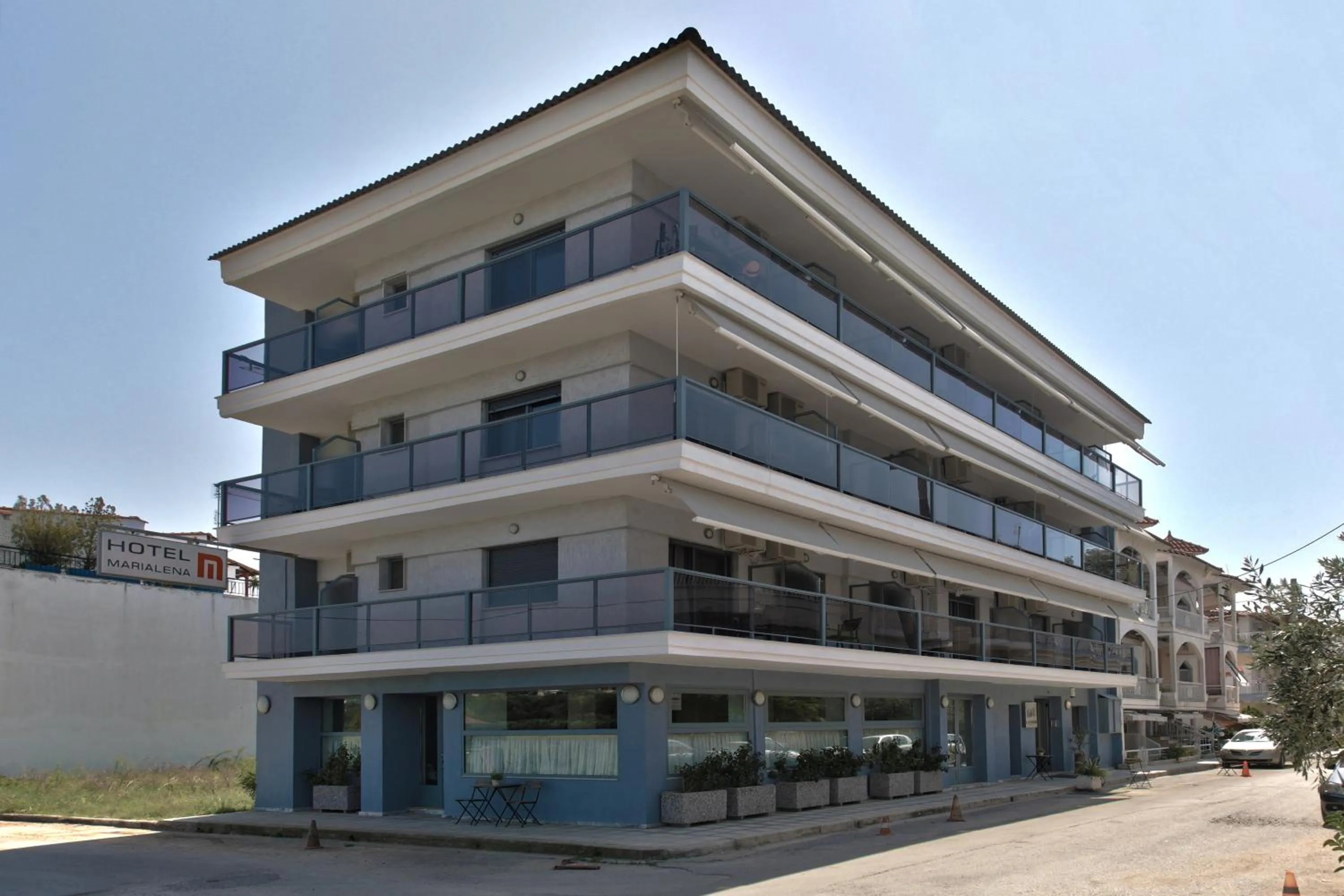 Facade/entrance in Marialena Hotel