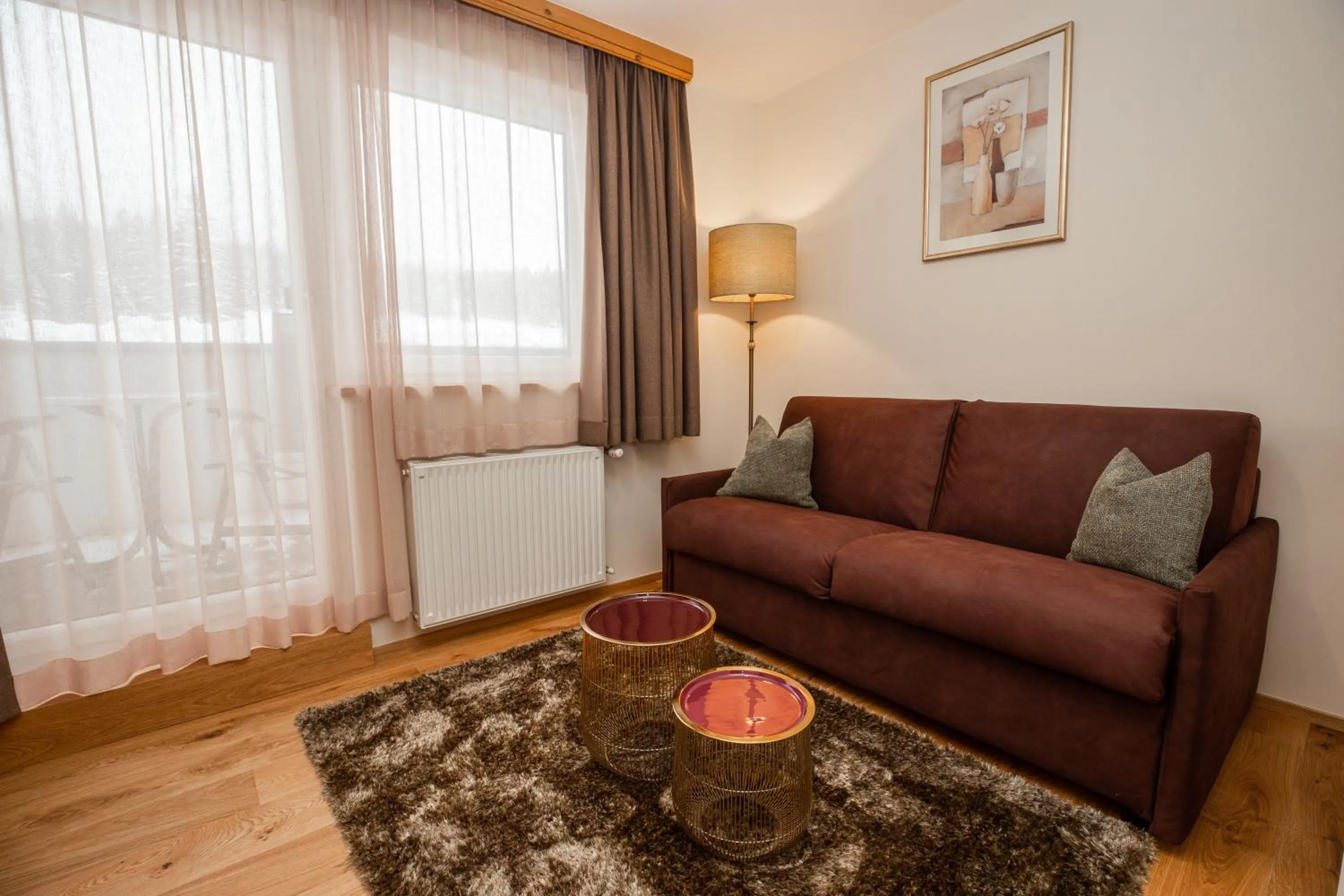 Living room in Moseralm Dolomiti Hideaway