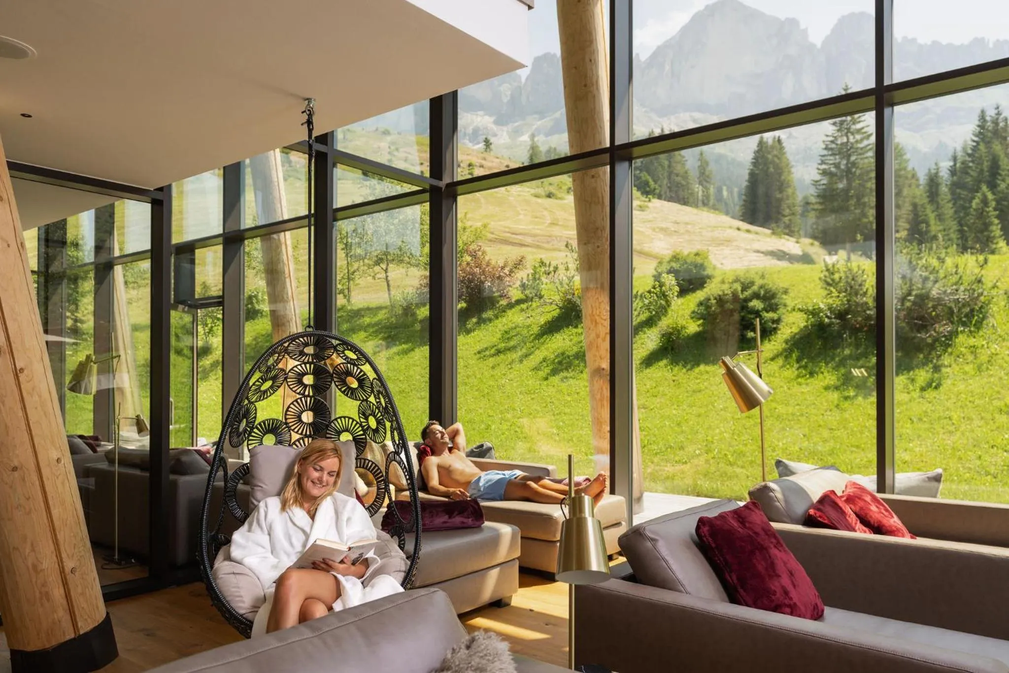 Spa and wellness centre/facilities in Moseralm Dolomiti Hideaway