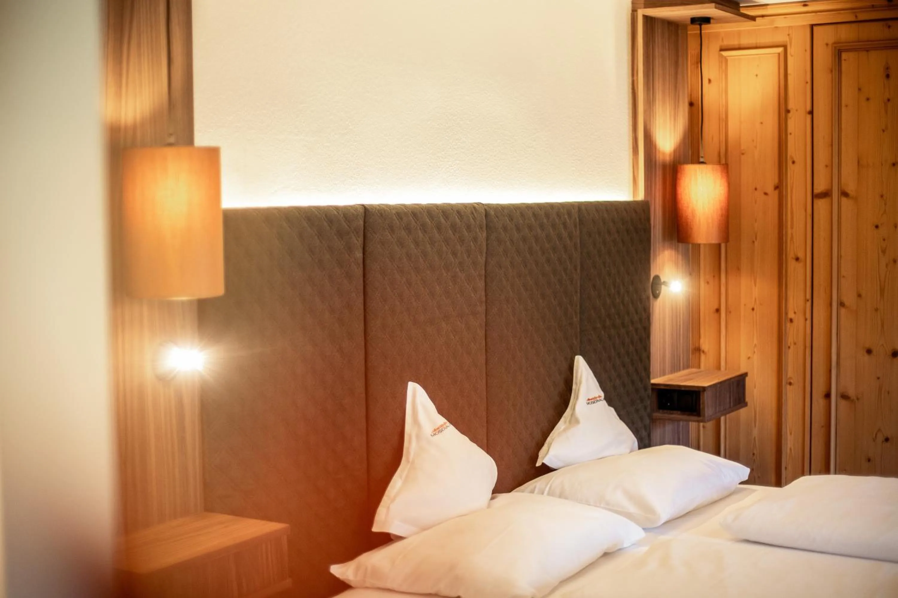 Bed in Moseralm Dolomiti Hideaway