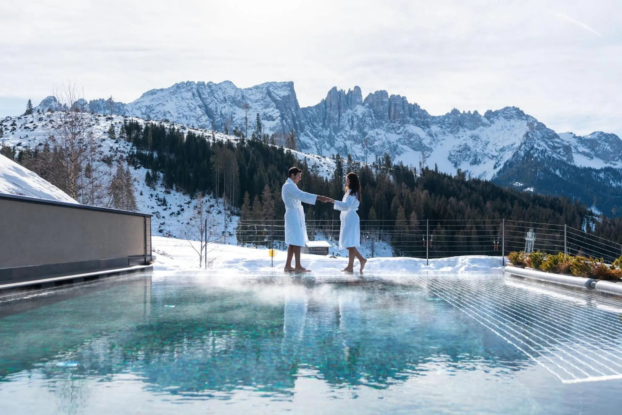 Swimming pool in Moseralm Dolomiti Hideaway