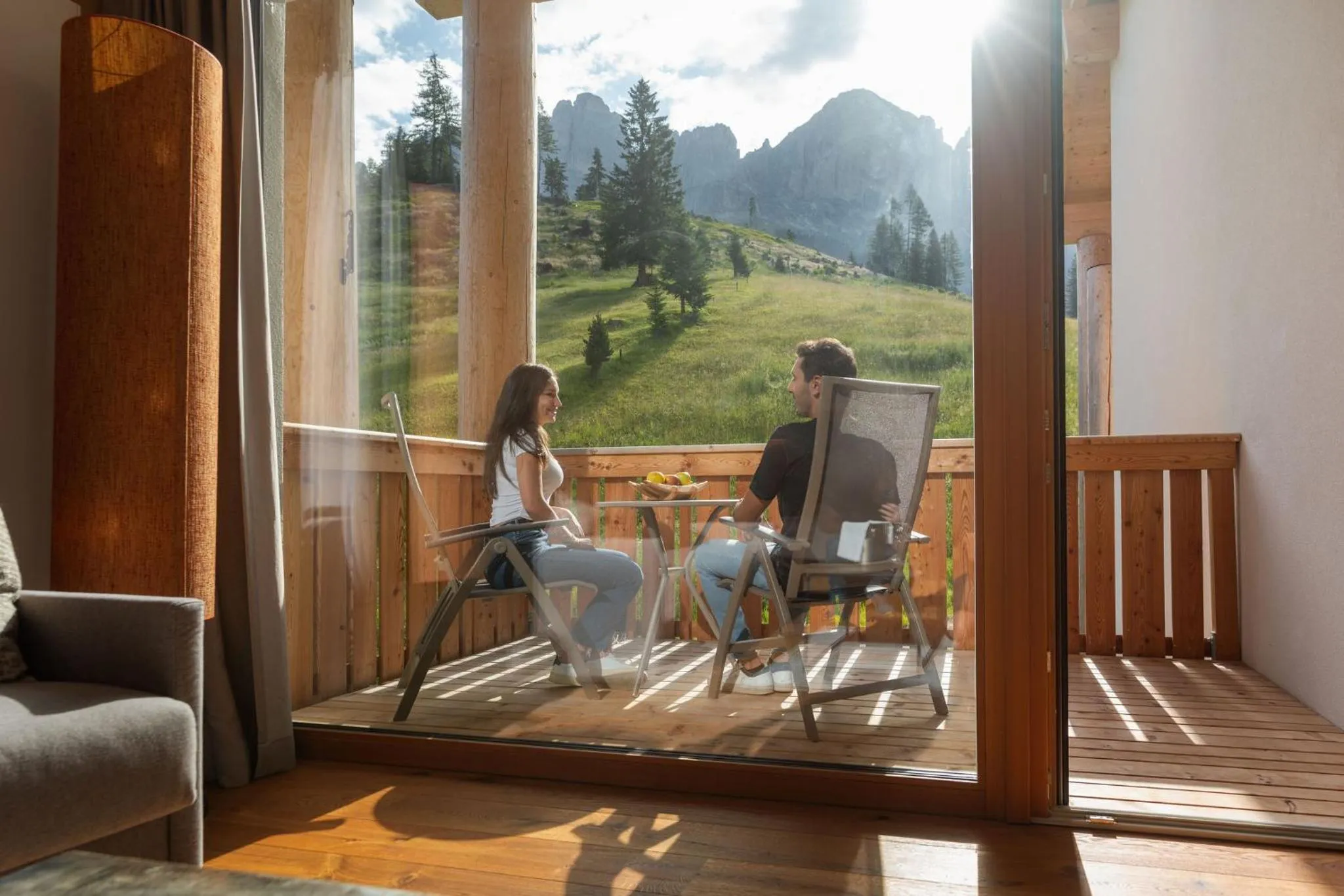 Balcony/Terrace in Moseralm Dolomiti Hideaway