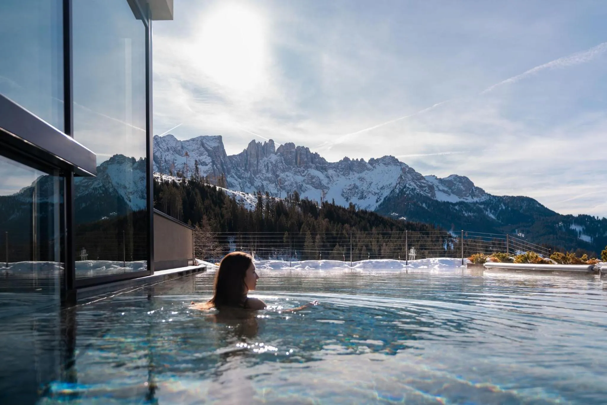Swimming pool in Moseralm Dolomiti Hideaway
