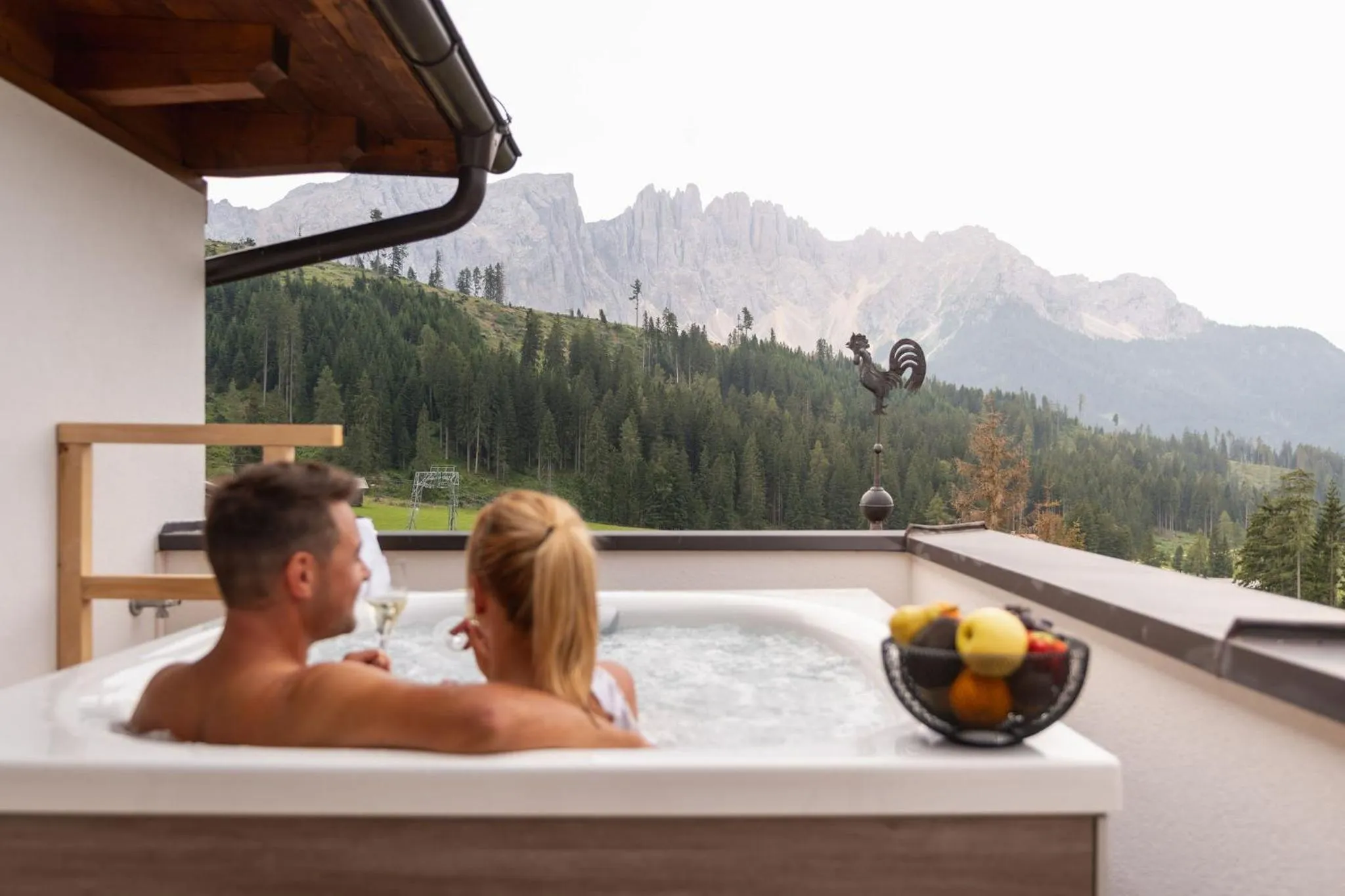 Hot Tub in Moseralm Dolomiti Hideaway