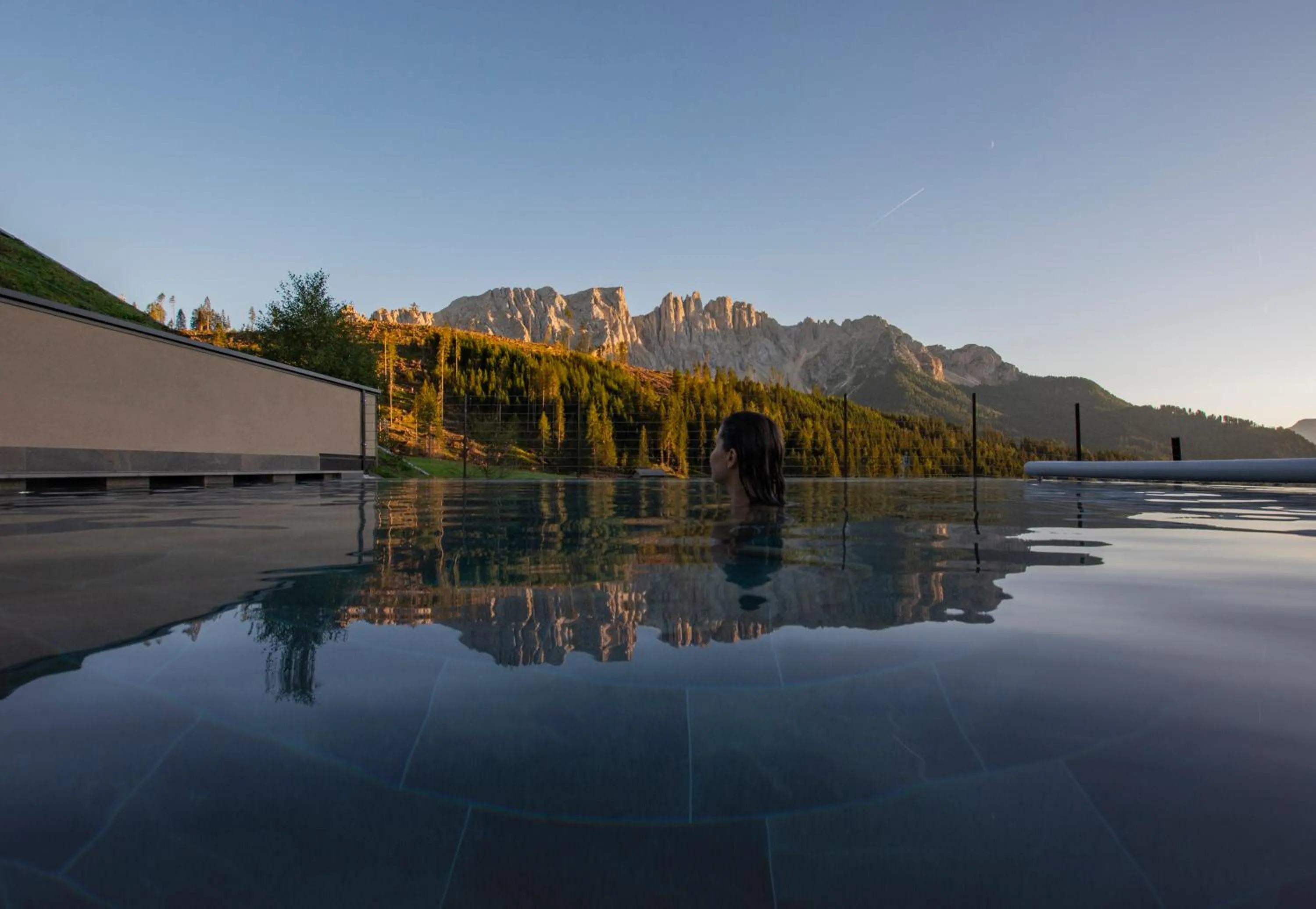 Swimming pool in Moseralm Dolomiti Hideaway