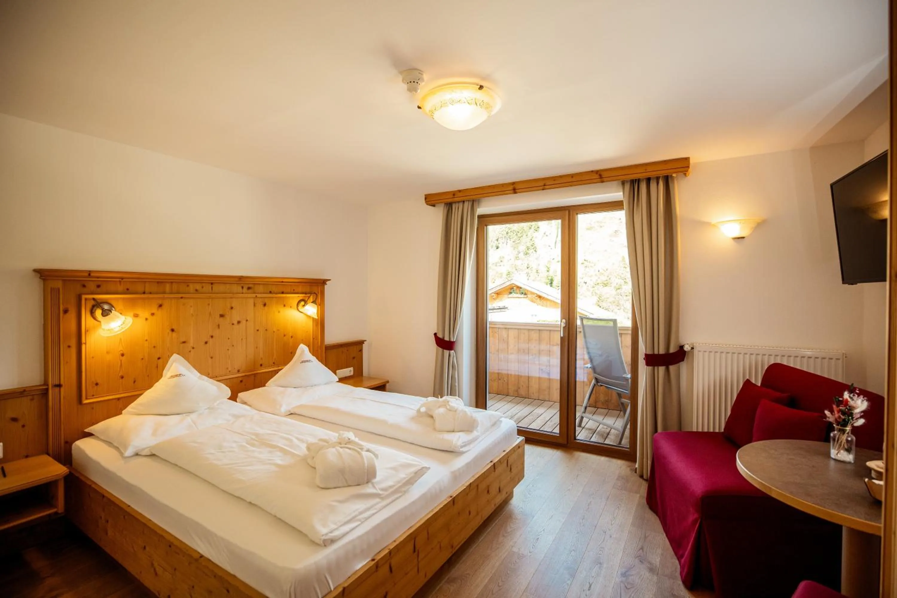 Bed in Moseralm Dolomiti Hideaway