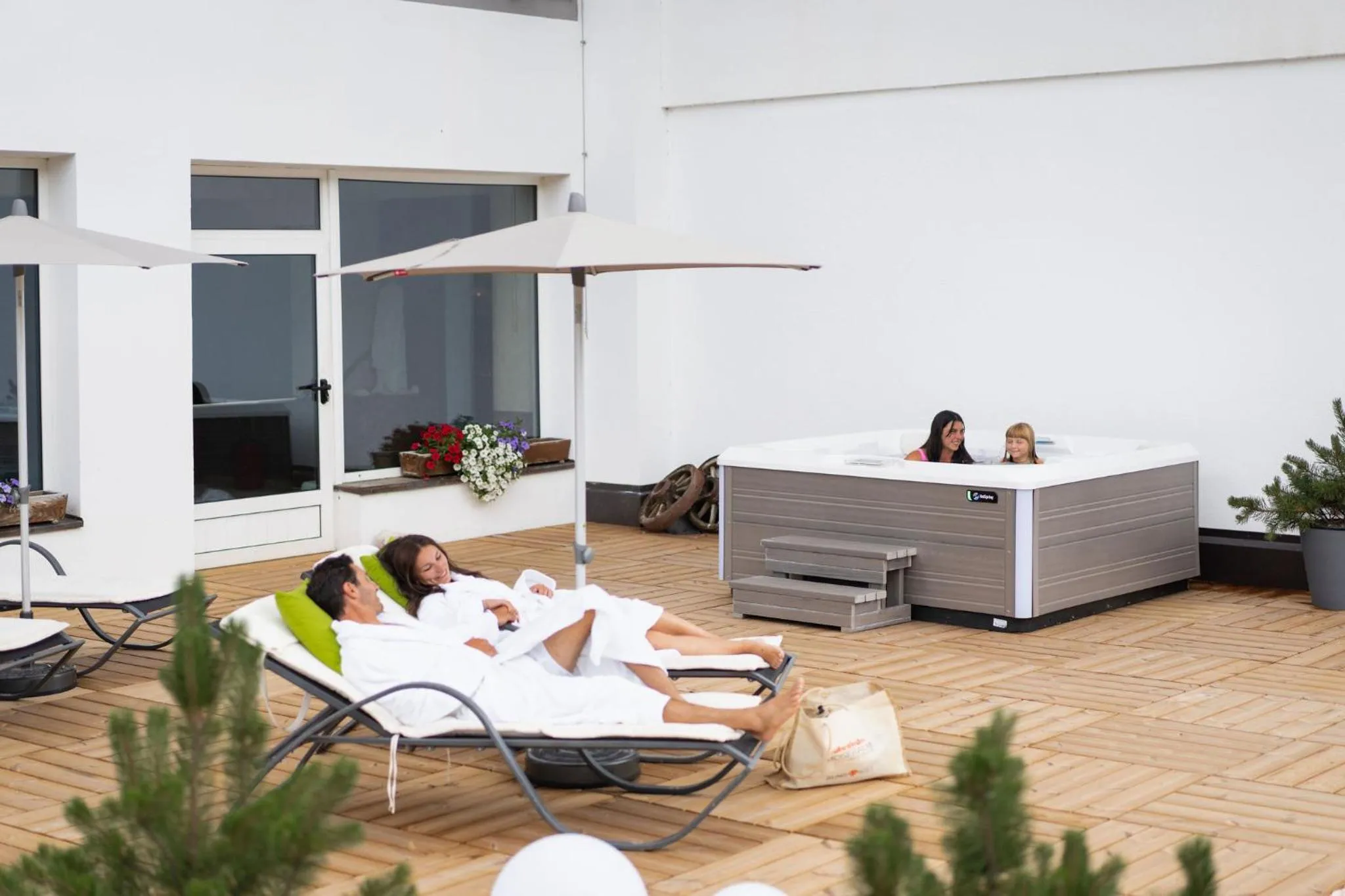 Hot Tub in Moseralm Dolomiti Hideaway