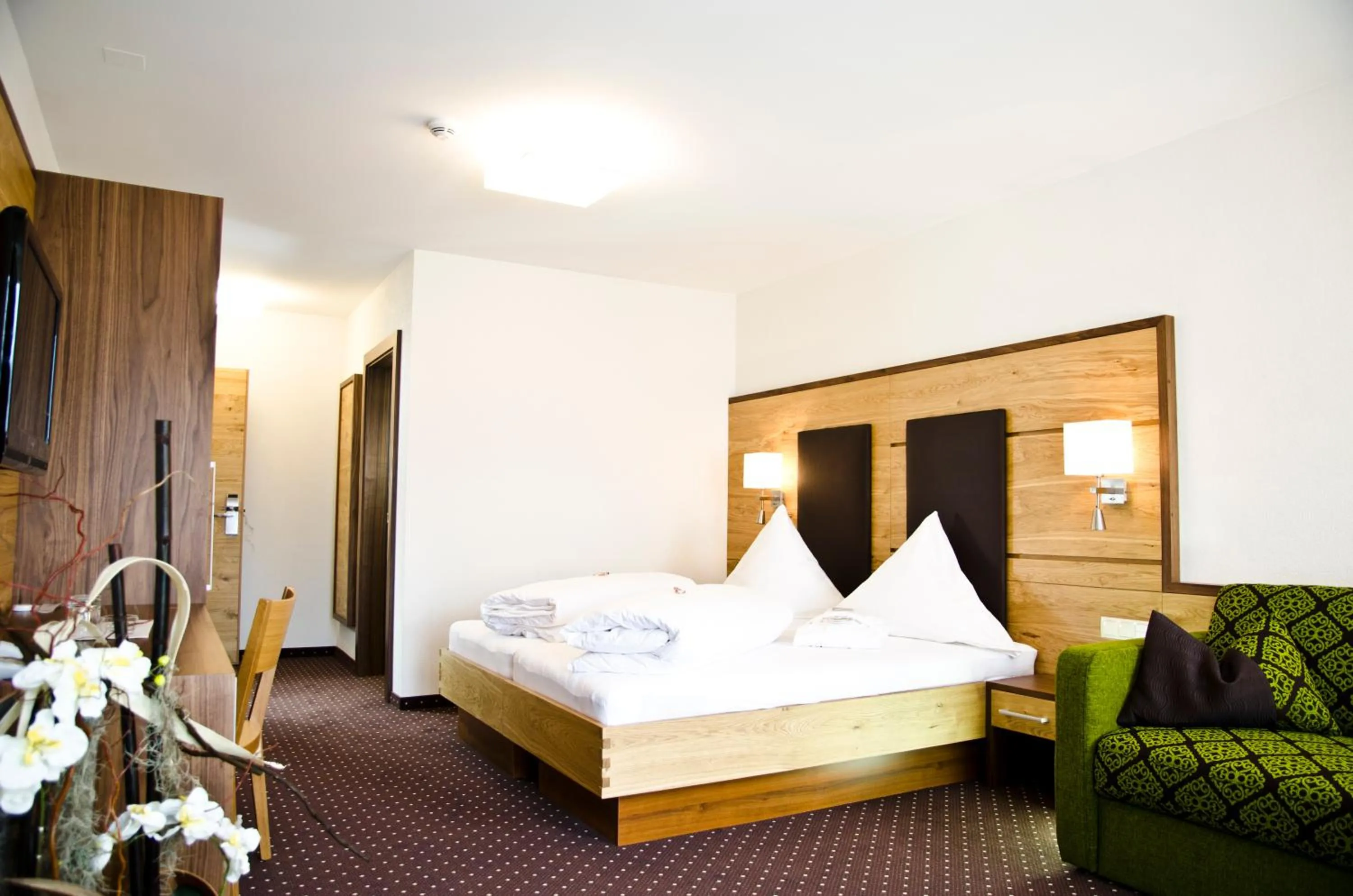 Bedroom, Bed in Hotel Garni Arosa