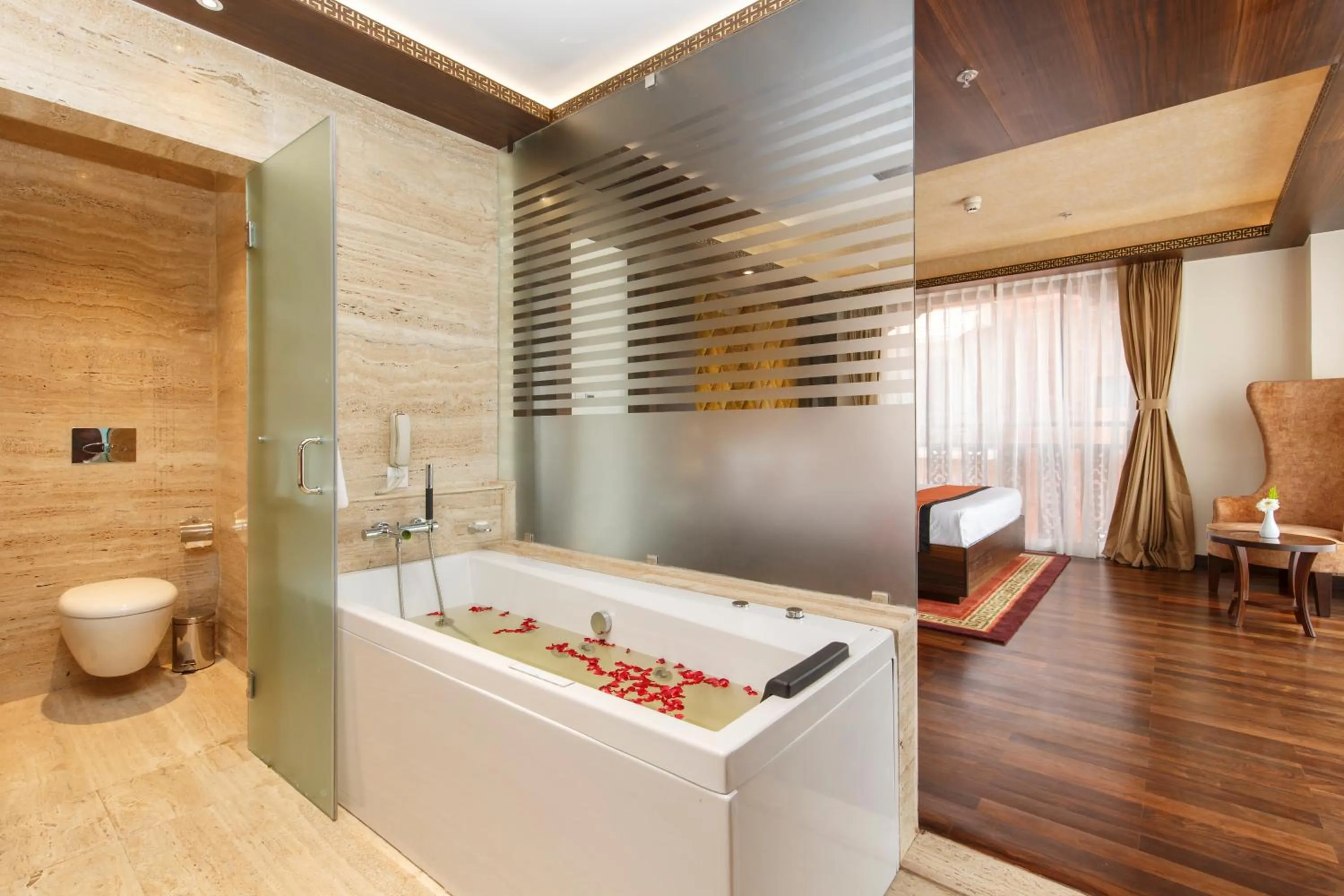 Toilet in Ramada by Wyndham Kathmandu Dhumbarahi